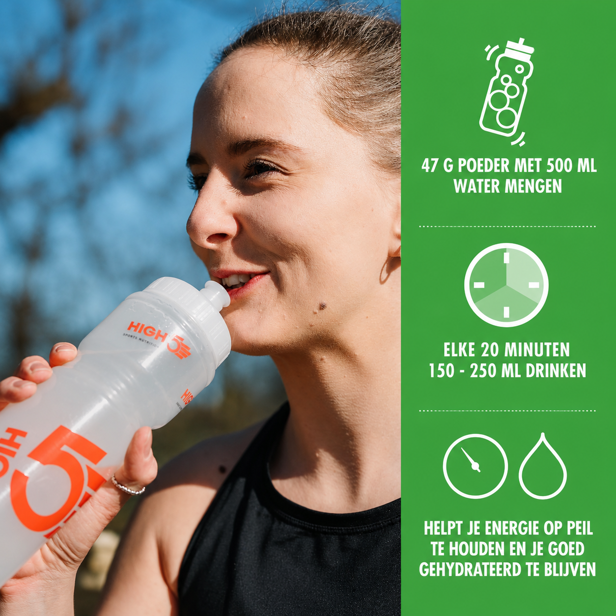 HIGH5 Energy Drink Citrus | Koolhydraat-elektrolytenpoeder