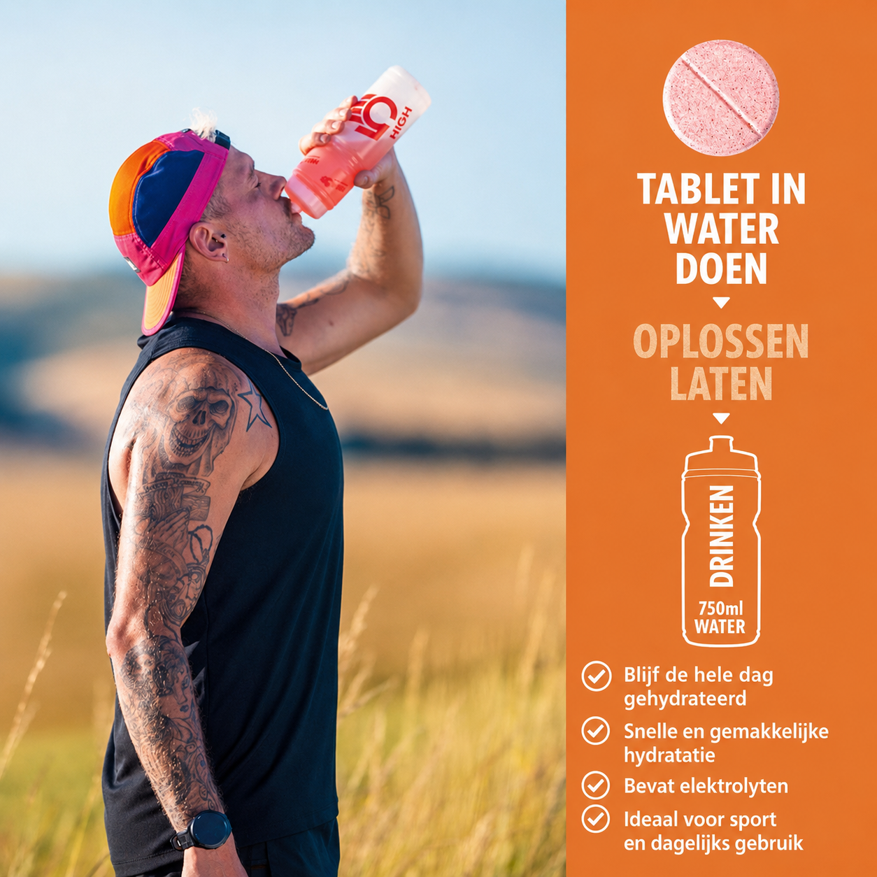 HIGH5 ZERO Orange & Cherry | elektrolyten bruistabletten