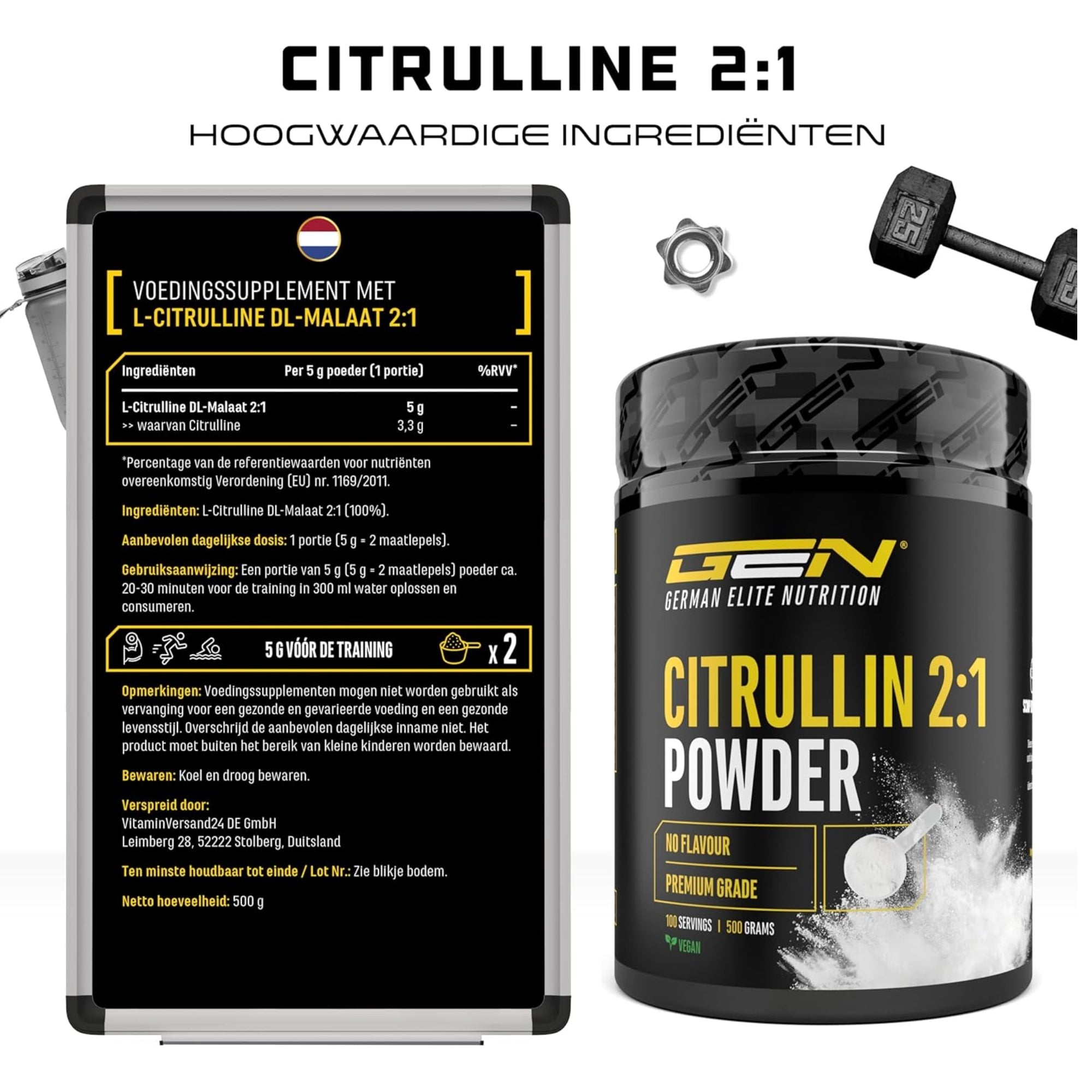 Citrulline DL-Malaat GEN label