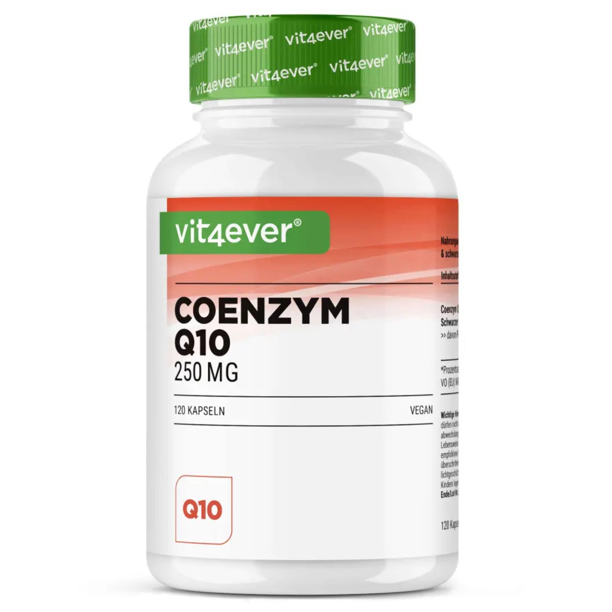 Co-enzym Q10 250mg | 120 of 180 Capsules | Vit4ever