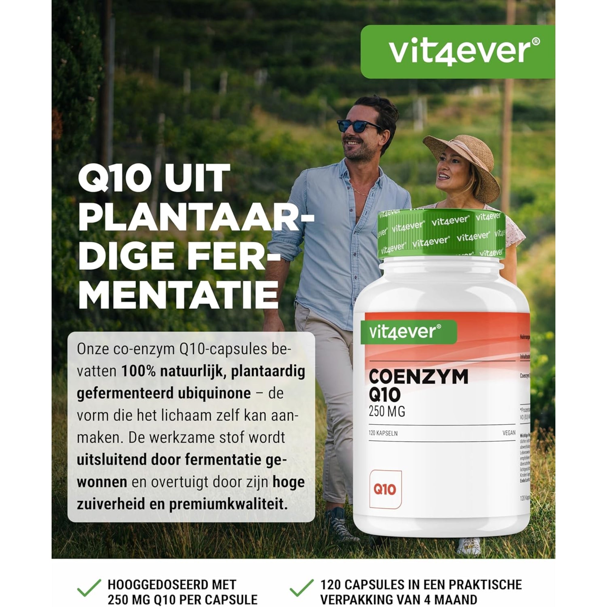 Co-enzym Q10 250mg | 120 of 180 Capsules | Vit4ever