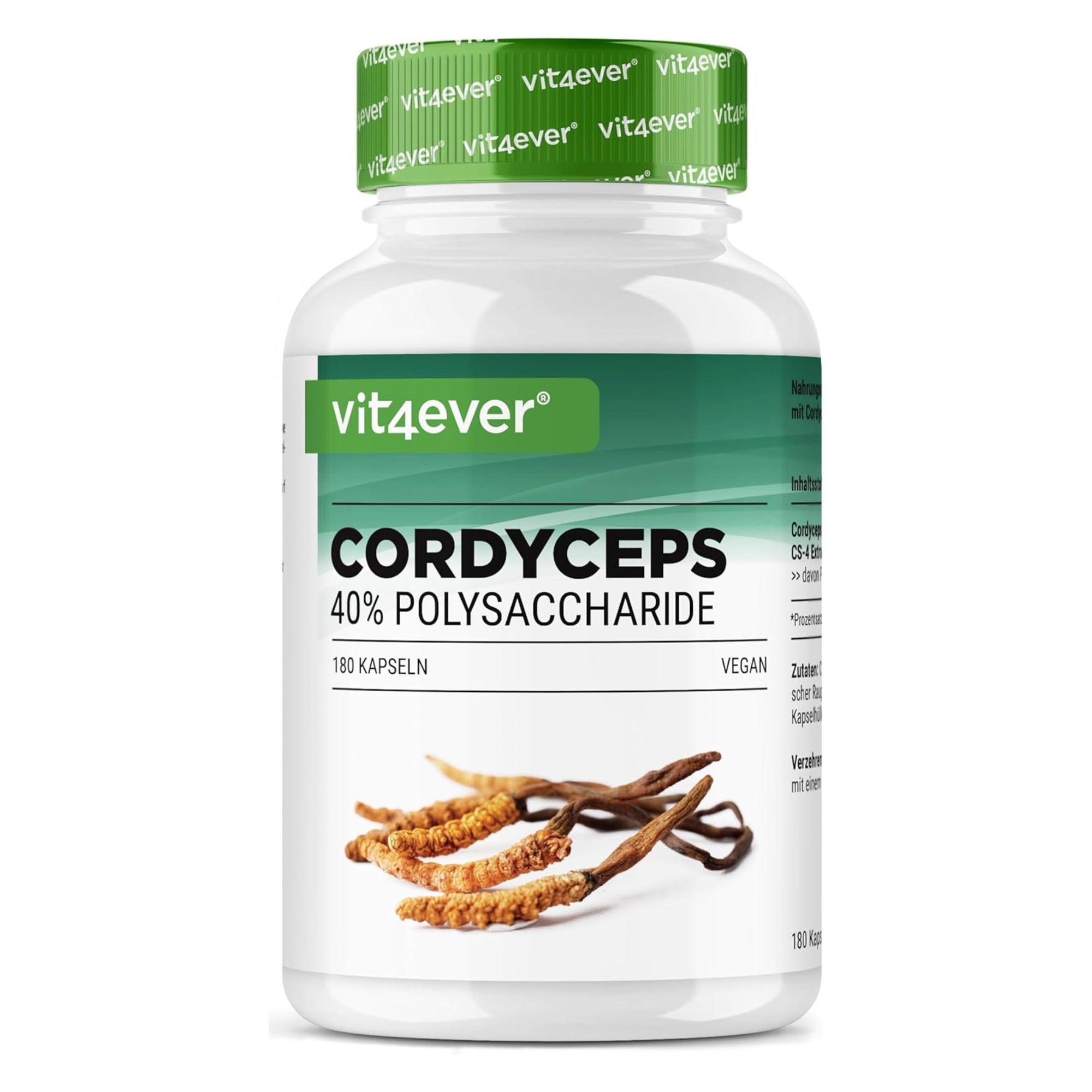 Cordyceps Sinensis CS-4 (40% polysachariden) | 180 of 300 capsules | Vit4ever