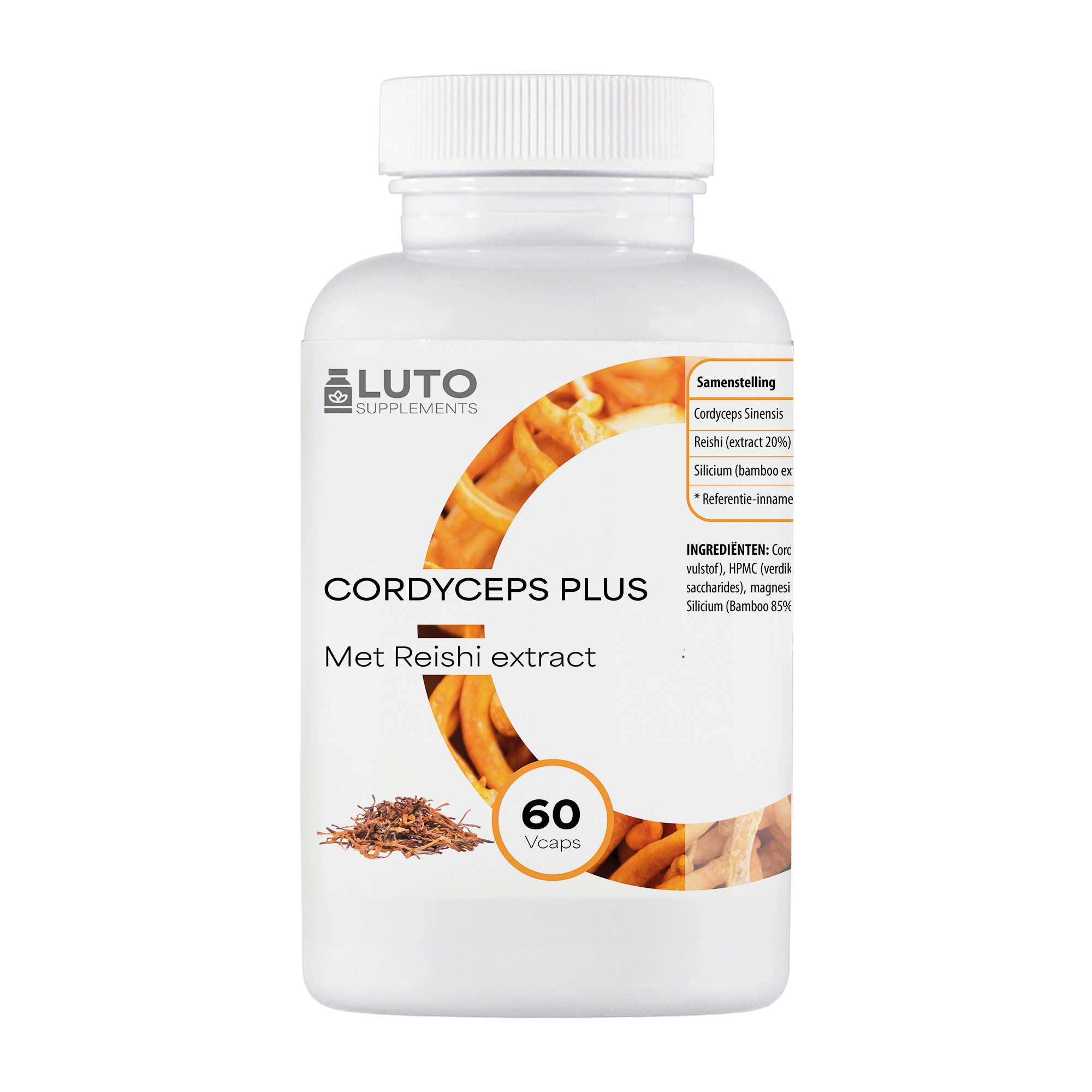 Cordyceps Plus (Met Reishi Extract) | 60 capsules | LUTO Supplements
