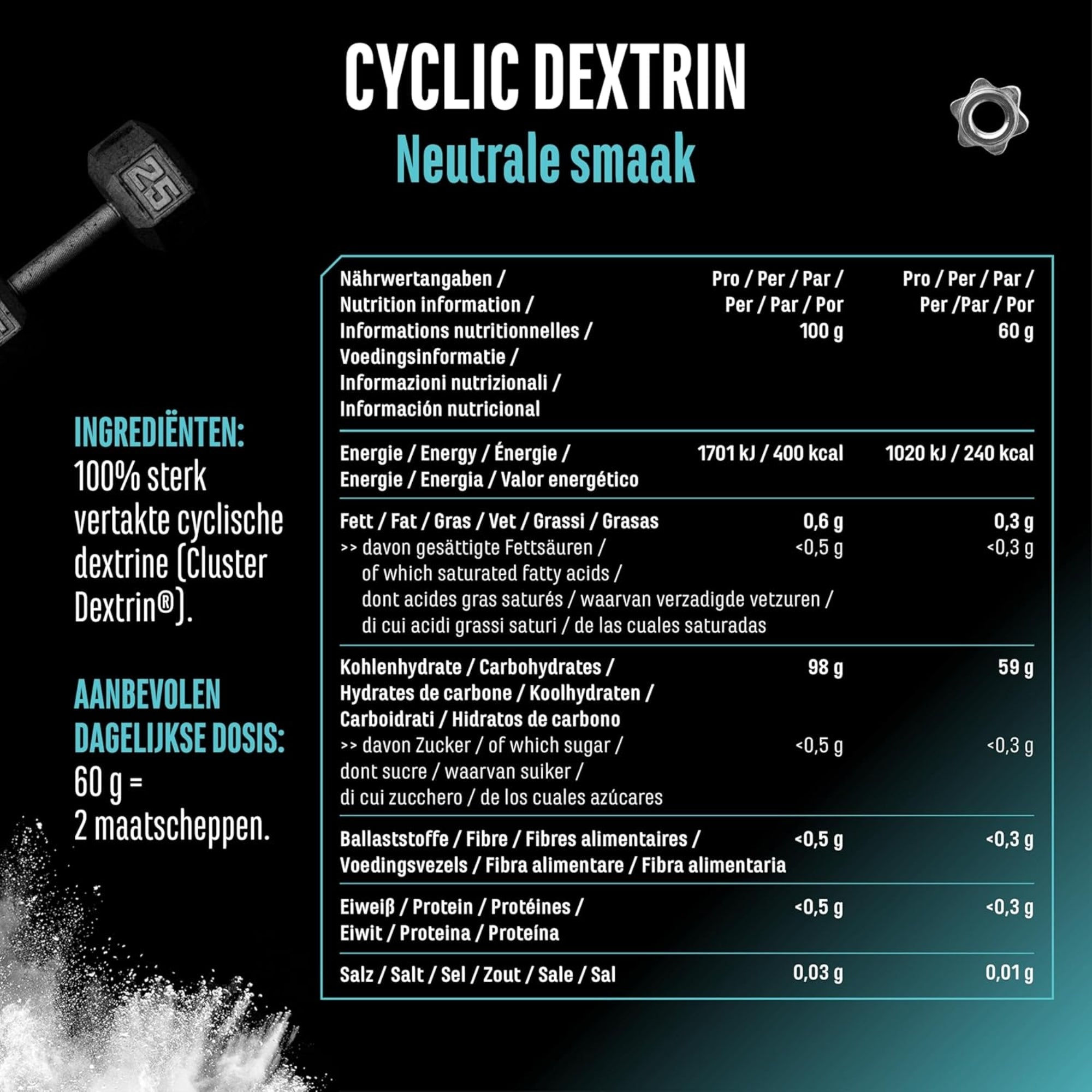 Cyclic dextrin ingrediëntenlijst NL GEN