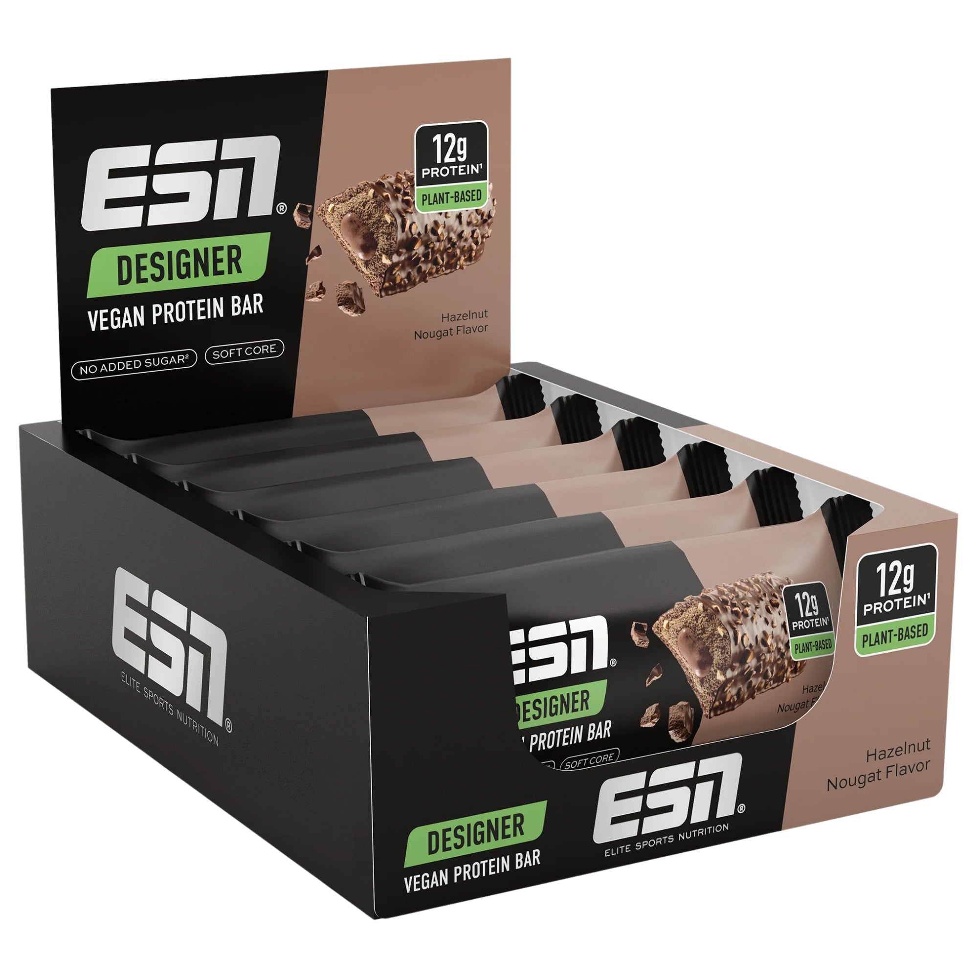 Hazelnut Nougat ESN Designer Vegan Protien Bar 
