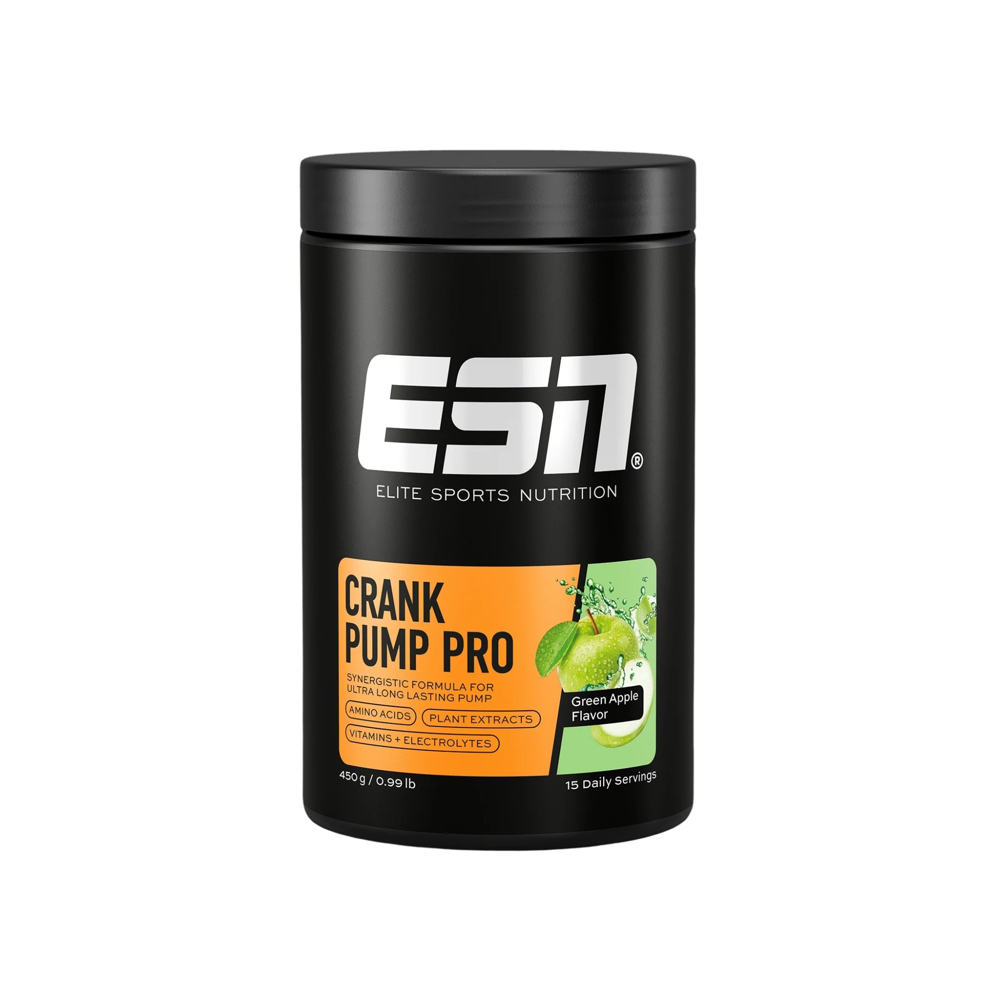 Crank Pump Pro | Koffeinfreies Pre-Workout-Produkt | 450 g | ESN