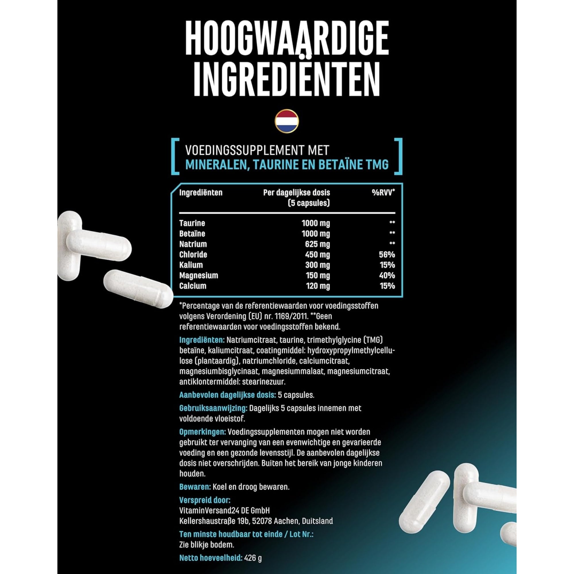 Elektrolyten Complex Plus | 300 Capsules | German Elite Nutrition