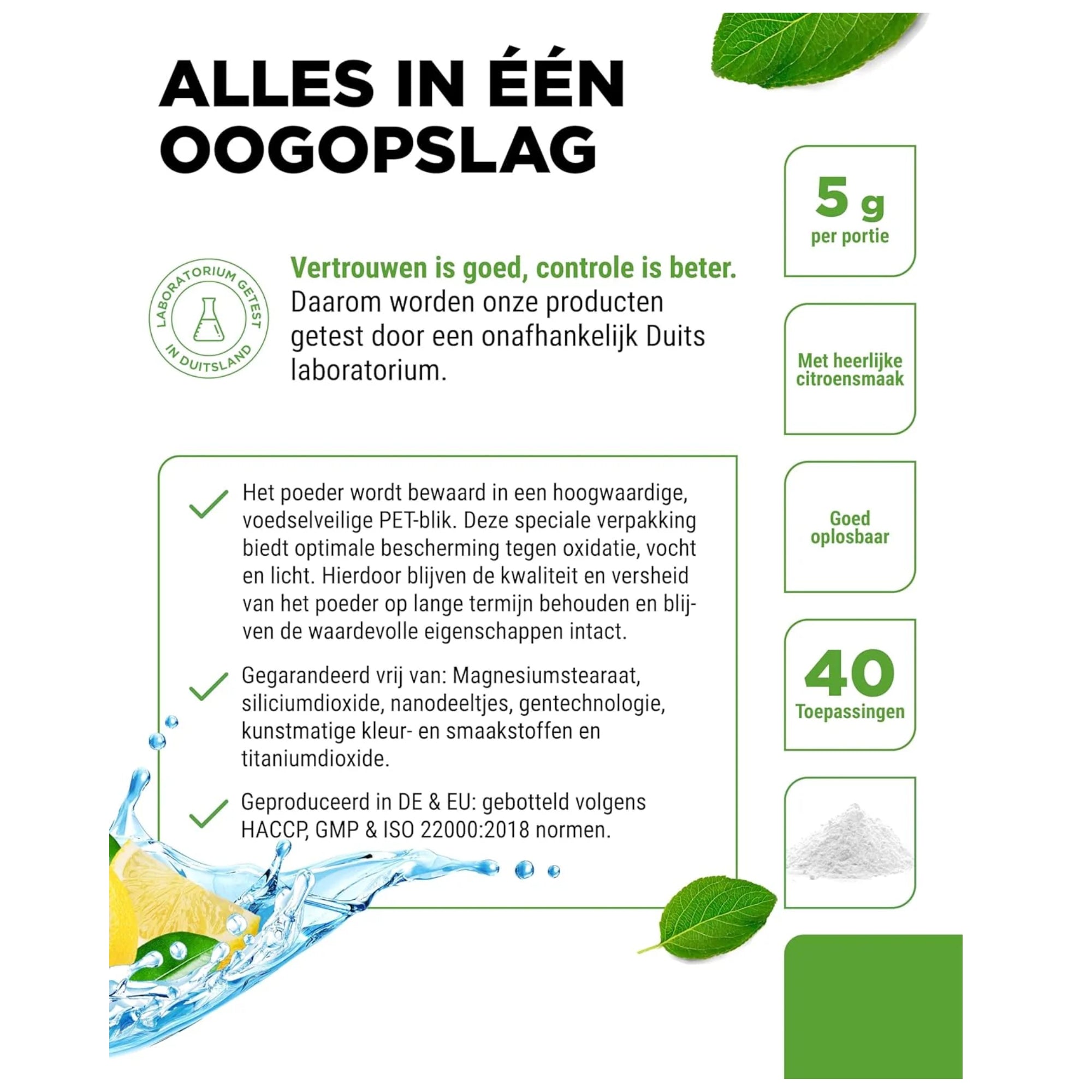 Elektrolyten hydratatie poeder gebruiksaanwijzing vit4ever