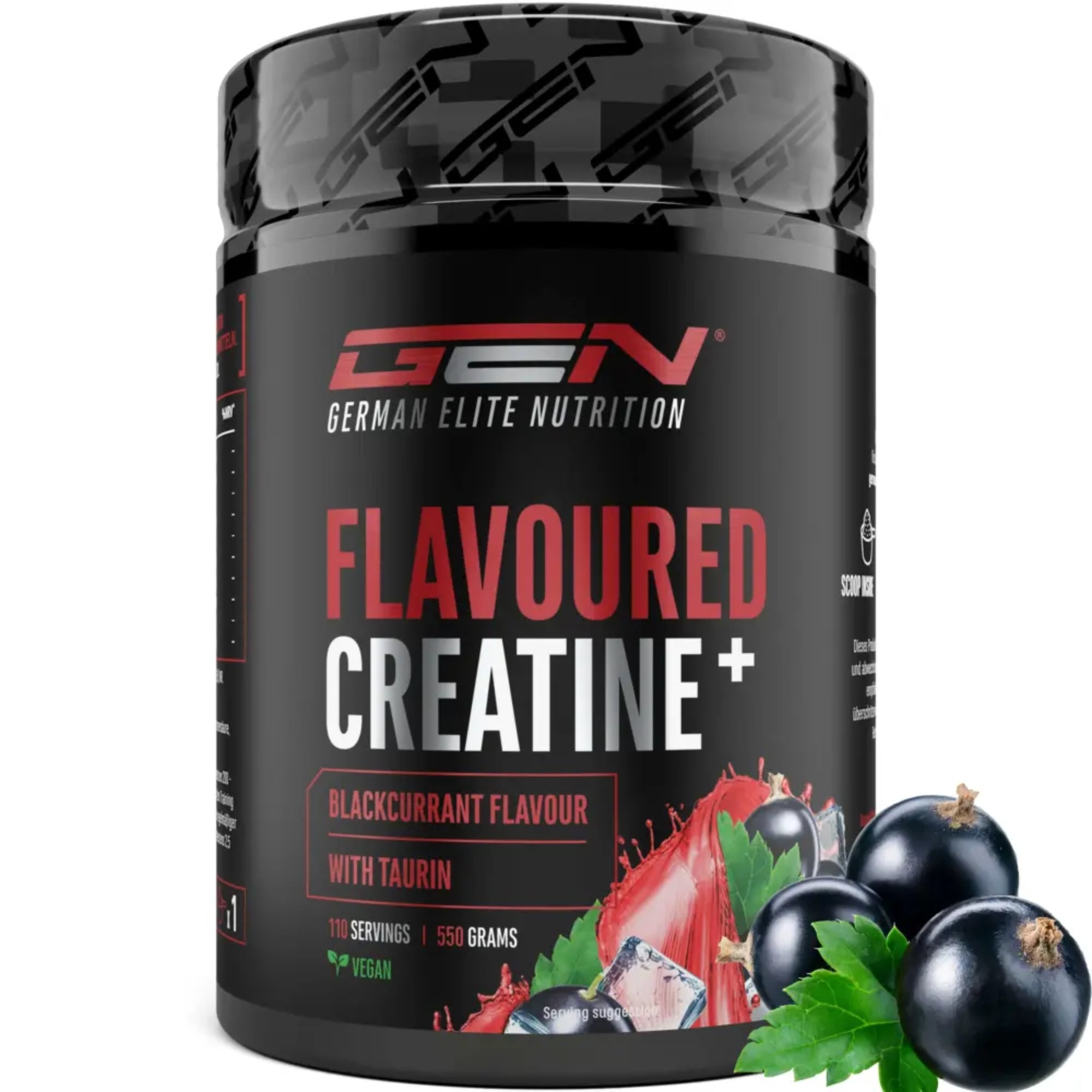 Flavoured Creatine+ (Creatinmonohydrat & Taurin) | 550 g | German Elite Nutrition