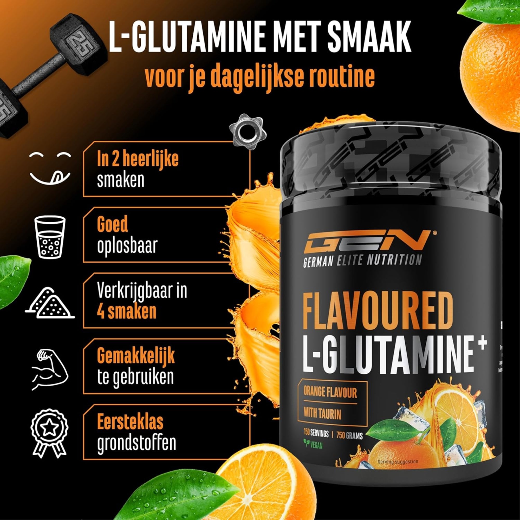 L-Glutamin Pulver | 750 g | German Elite Nutrition
