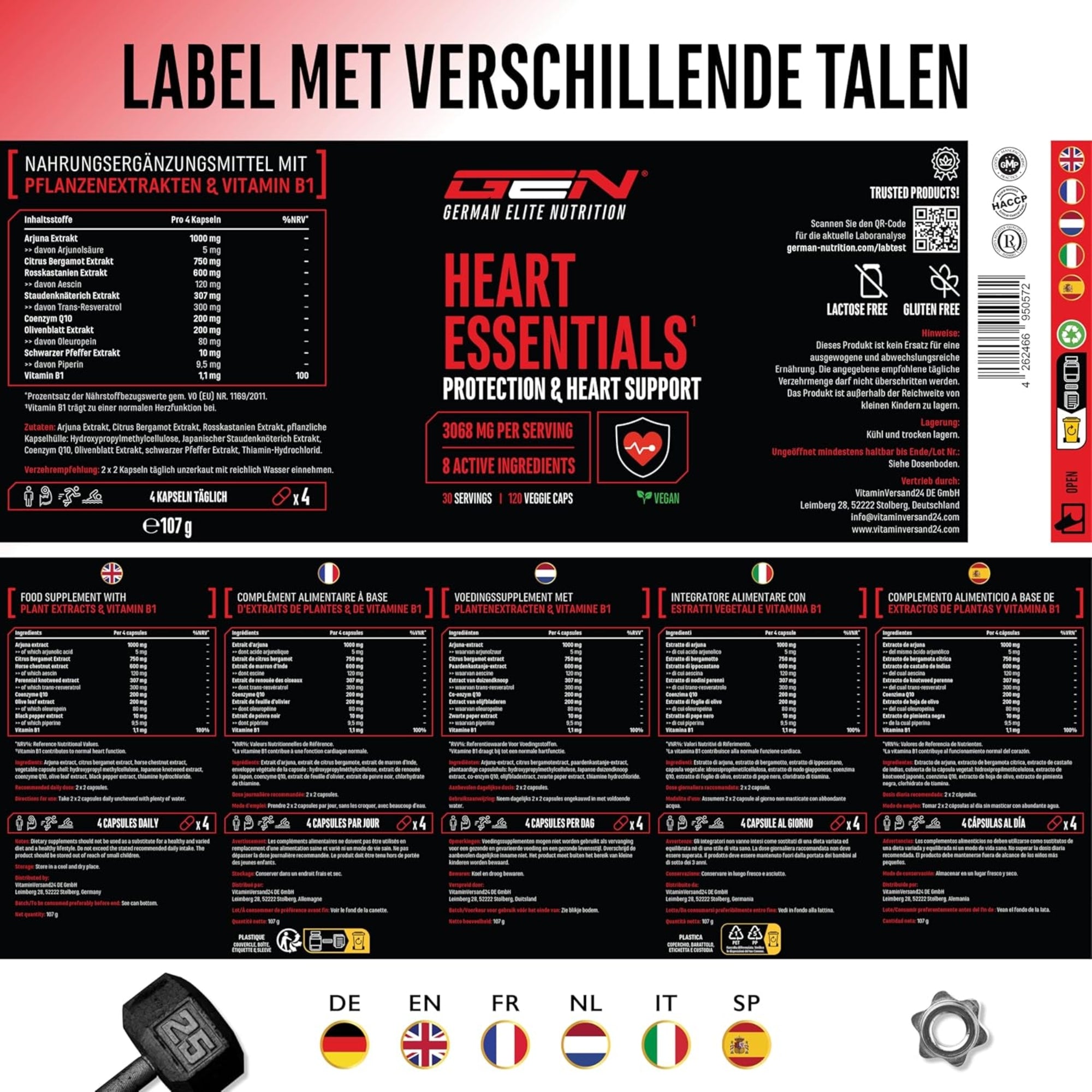 Heart Essentials | 120 Capsules | GEN