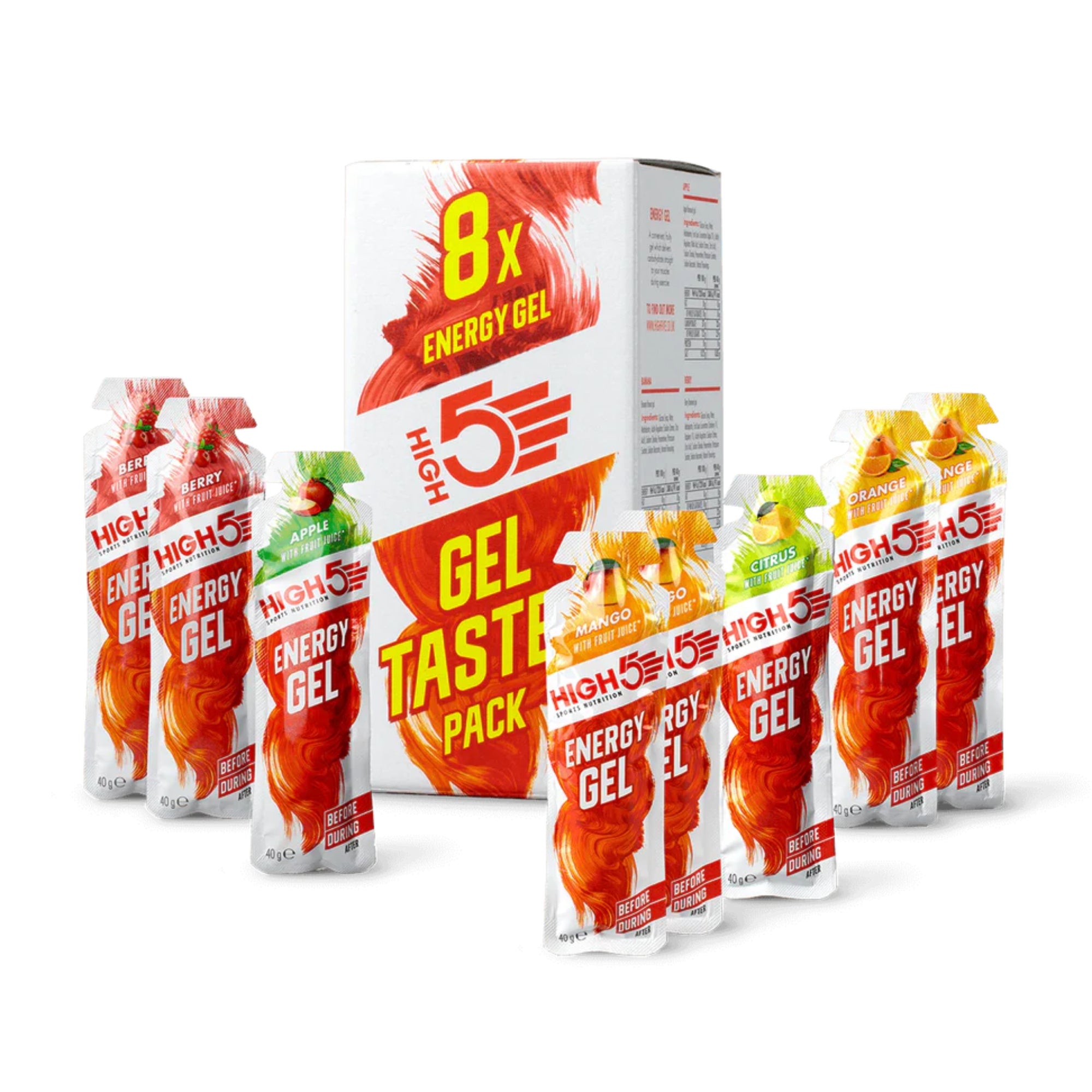 HIGH5 Energy Gel Proefpakket | 8 gels