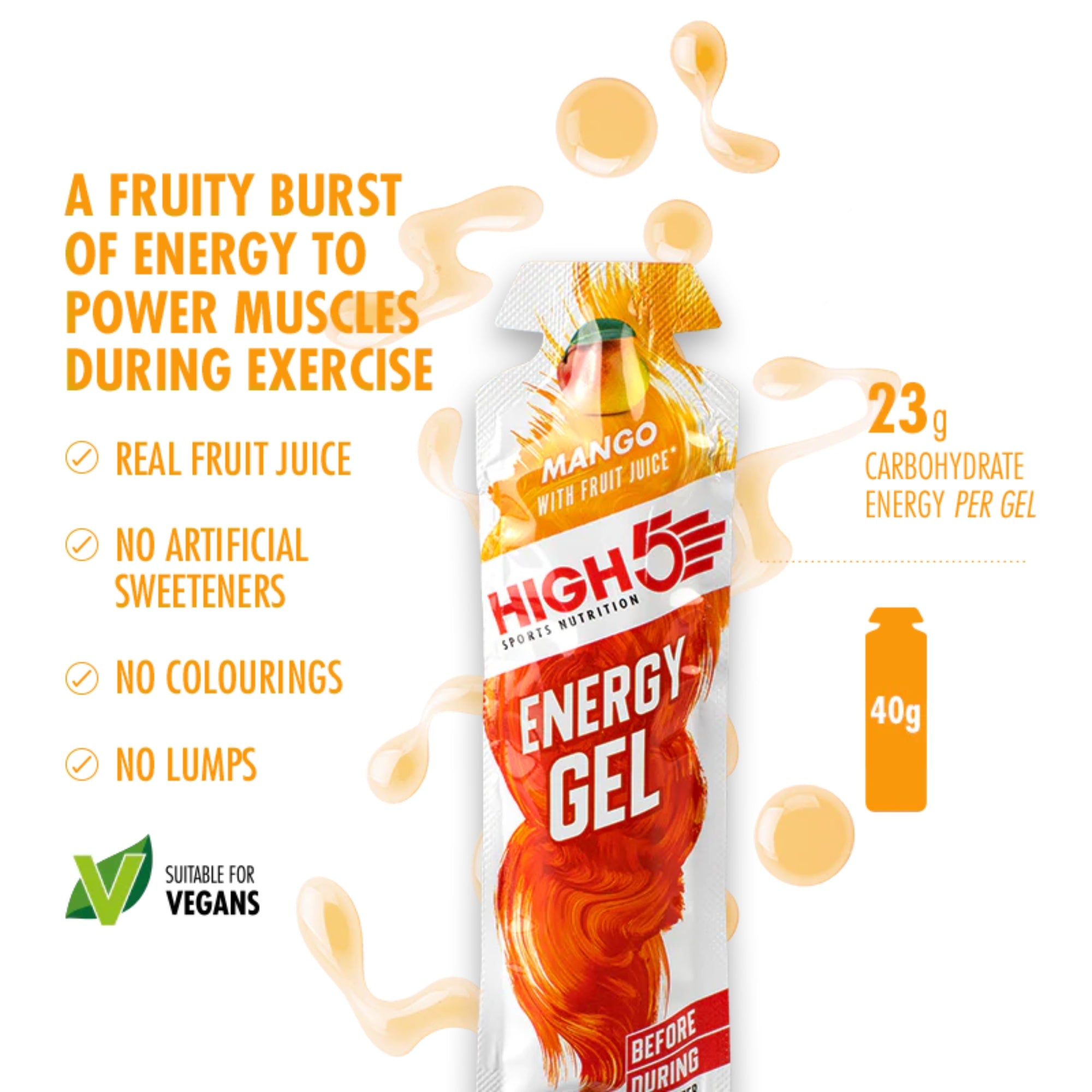 HIGH5 Energy Gel Probierpackung | 8 Gels