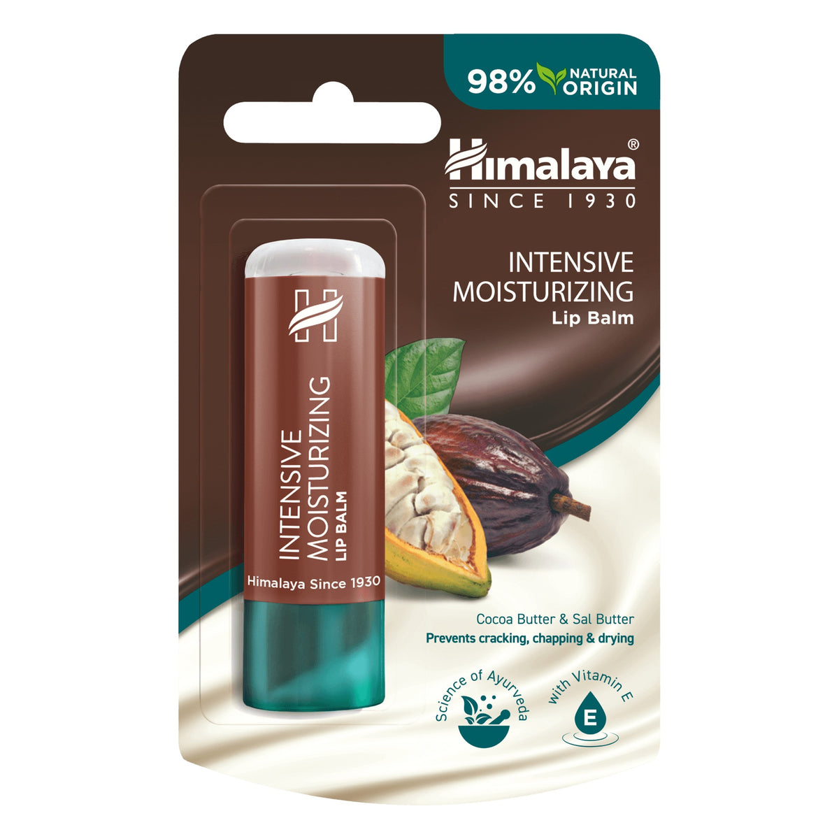 Intensive Moisturizing Cocoa Butter Lip Balm - 4,5 g - Himalaya