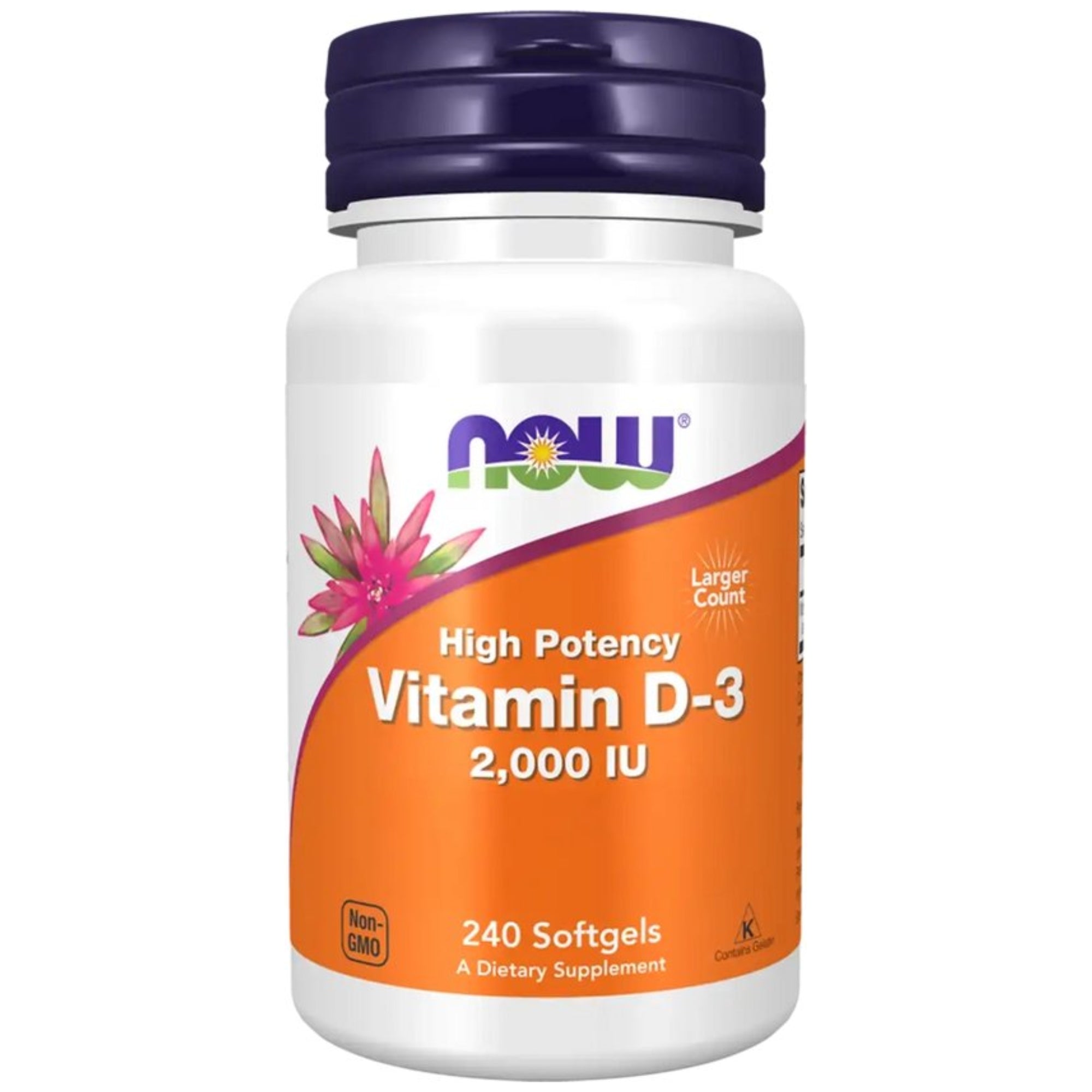 Vitamine D3 2000IU | Cholecalciferol | 240 Softgels | Now Foods