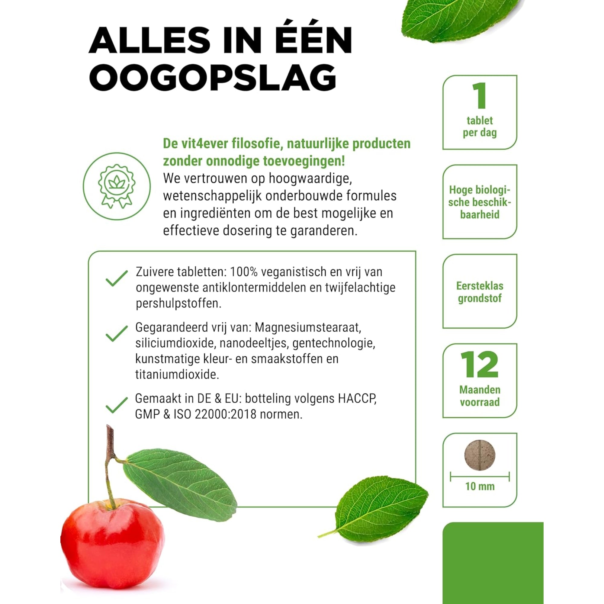 Ijzer + Vitamine C Alles in één opslag