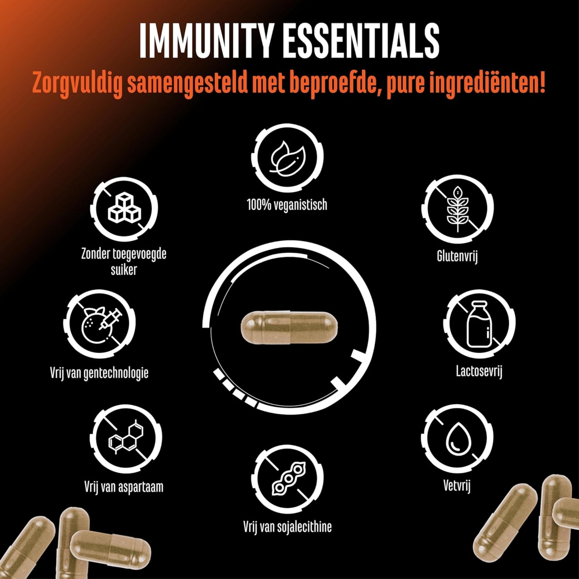Immunity Essentials (Immuun Ondersteuningsformule) | 180 capsules | German Elite Nutrition