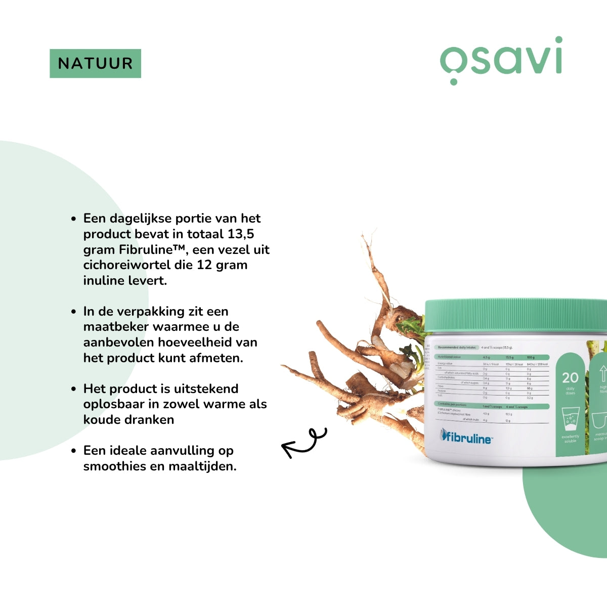 Inuline (Fibruline™ uit cichoreiwortel) | 270g | Osavi