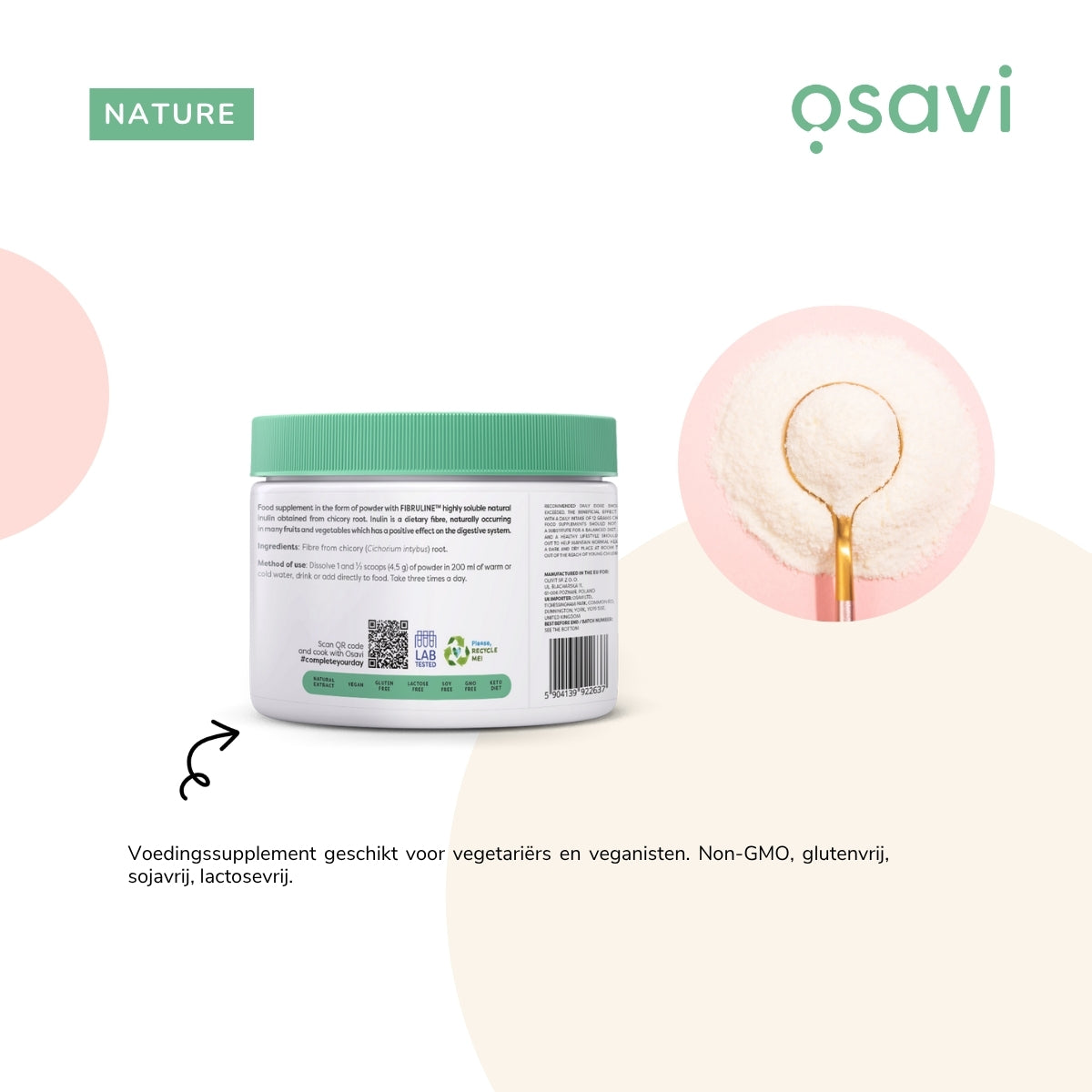 Inuline (Fibruline™ uit cichoreiwortel) | 270g | Osavi
