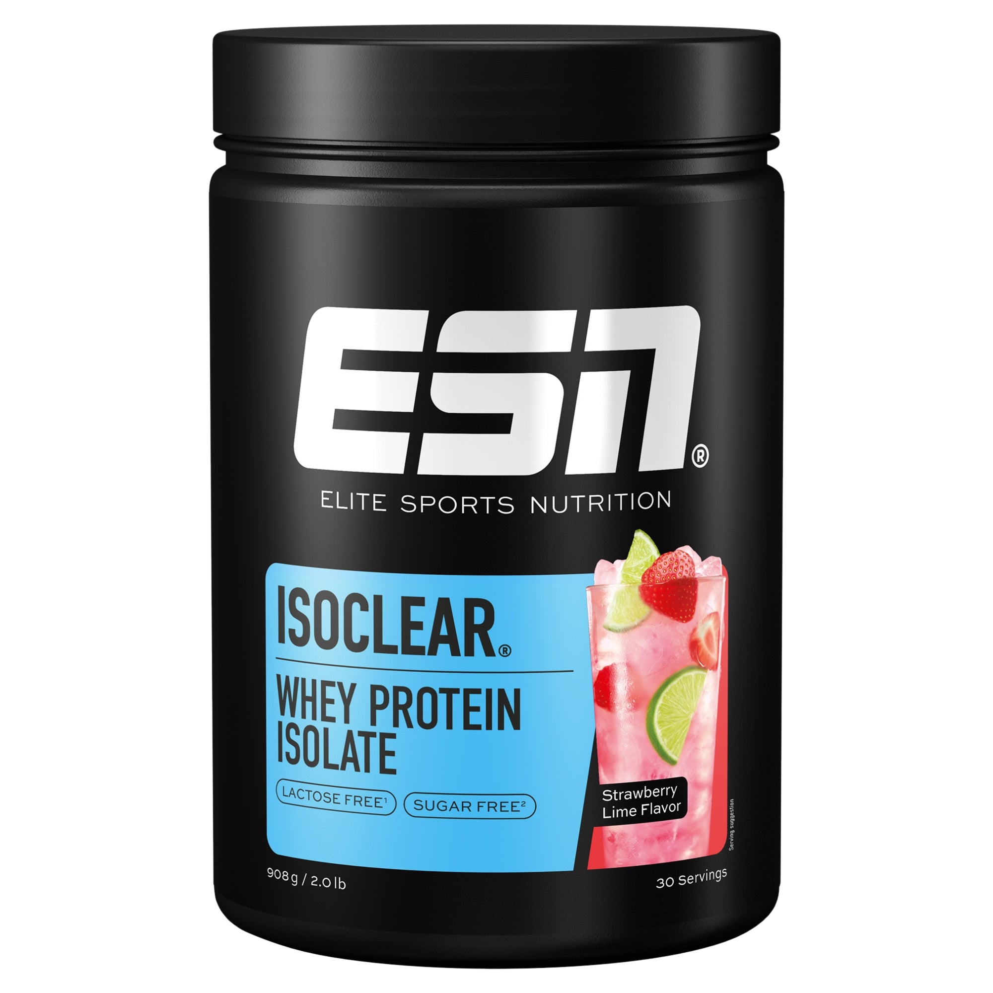 ESN Isoclear Strawberry Lime - whey isolaat eiwitlimonade aardbei-limoen smaak suikervrij lactosevrij | kopen in Nederland en België