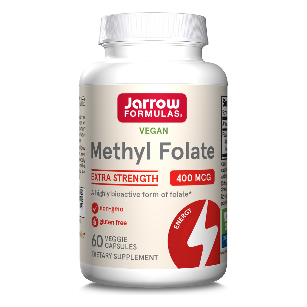 Methylfolaat 400mcg - 60 Capsules - Jarrow Formulas