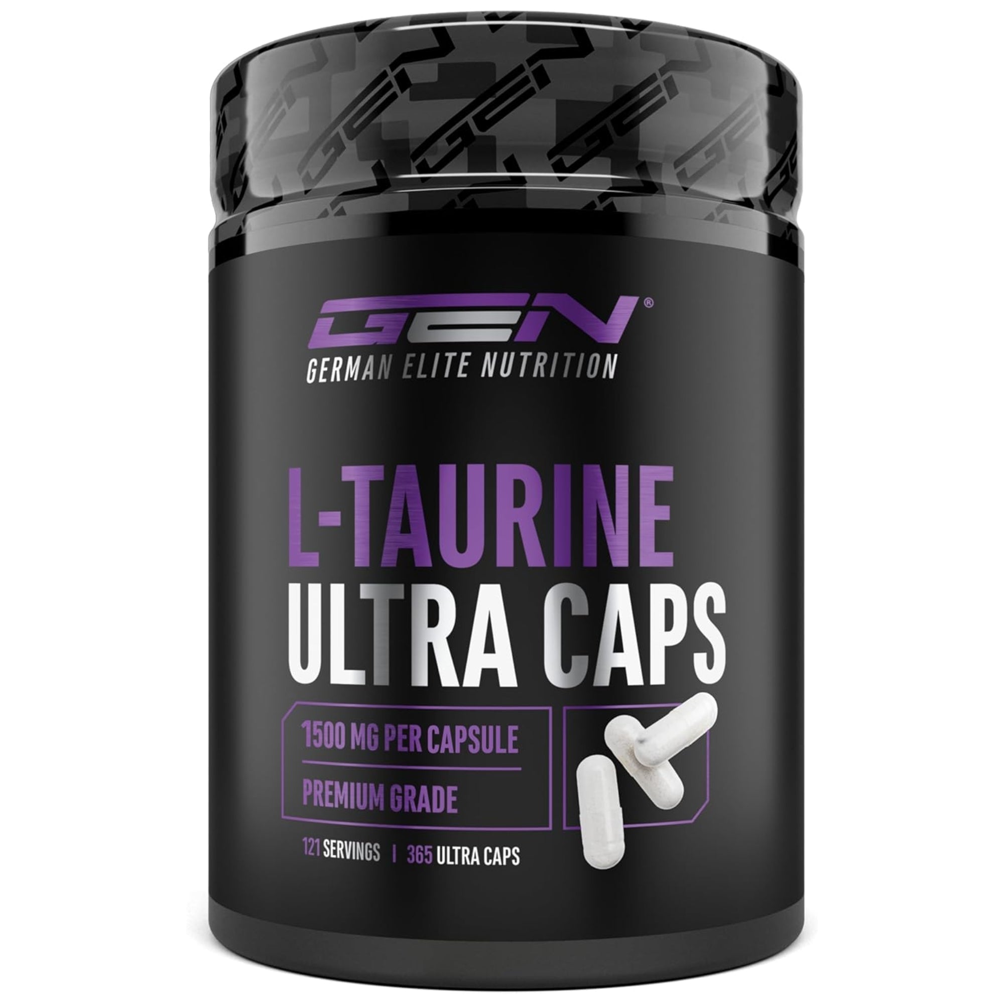 L-Taurine Ultra Caps 1500mg | 365 capsules | German Elite Nutrition