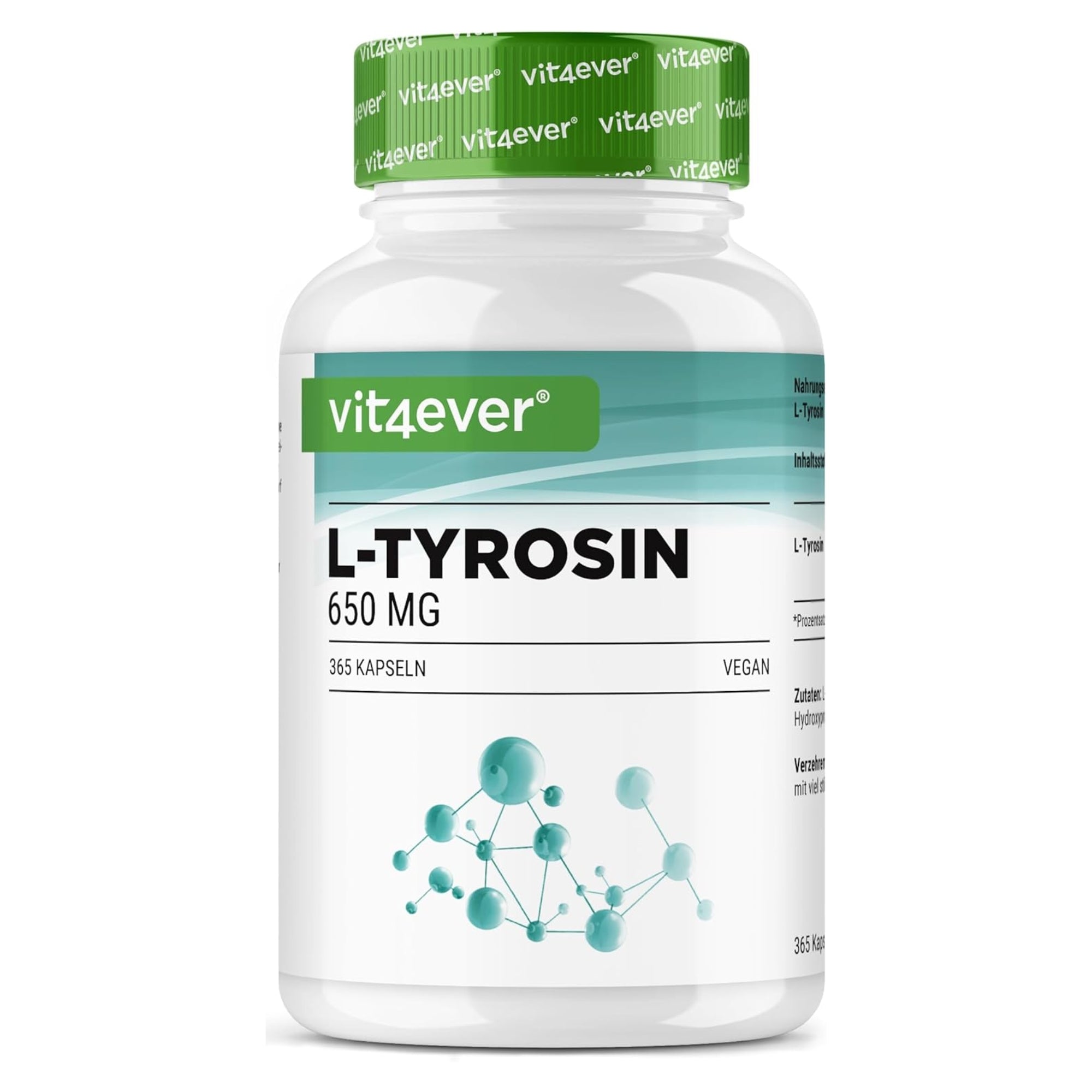 L-tyrosin capsules | 650mg | Vit4ever