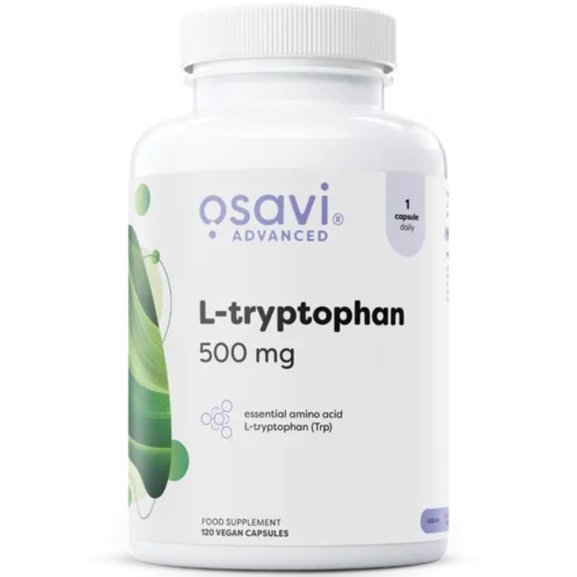 Osavi Advanced L-Tryptophan 500 mg - 120 veganistische capsules - essentieel aminozuur voedingssupplement