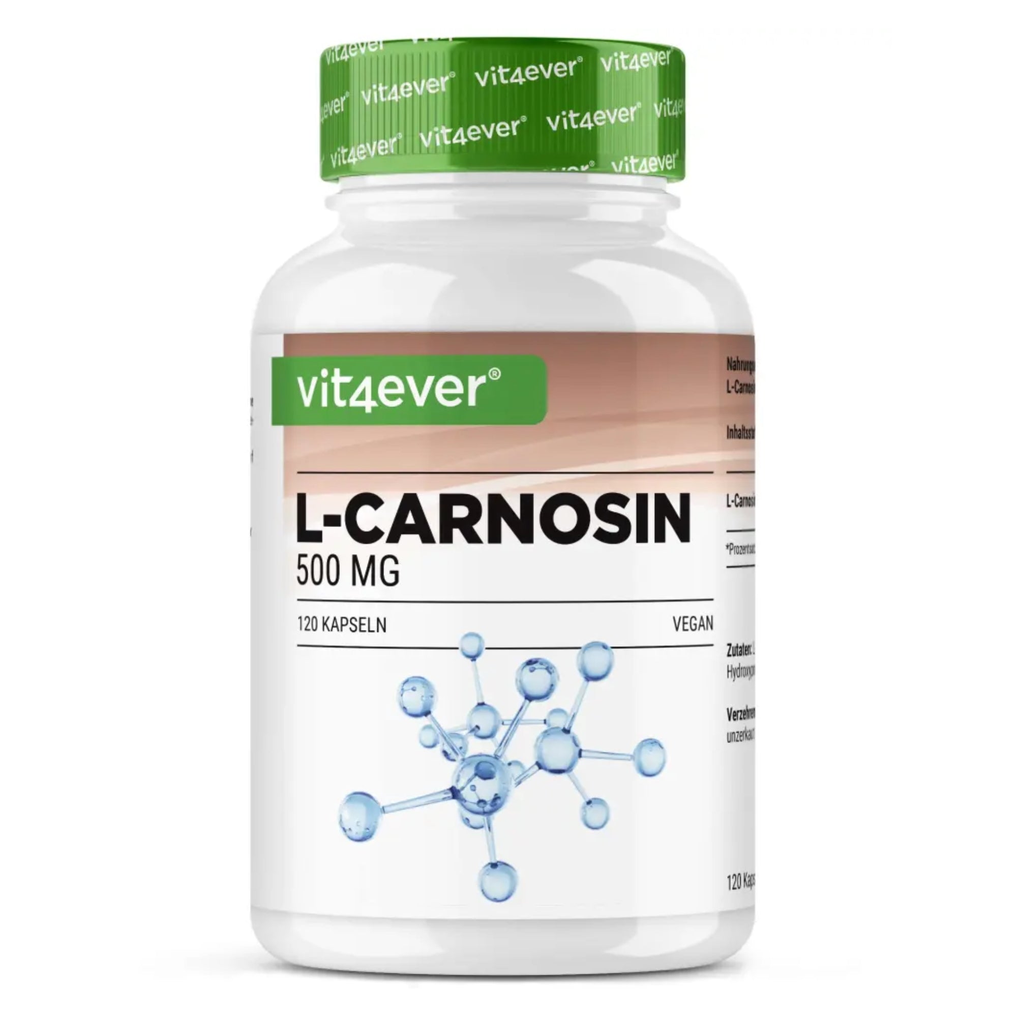 L-Carnosine 500mg 120 capsules vooraanzicht