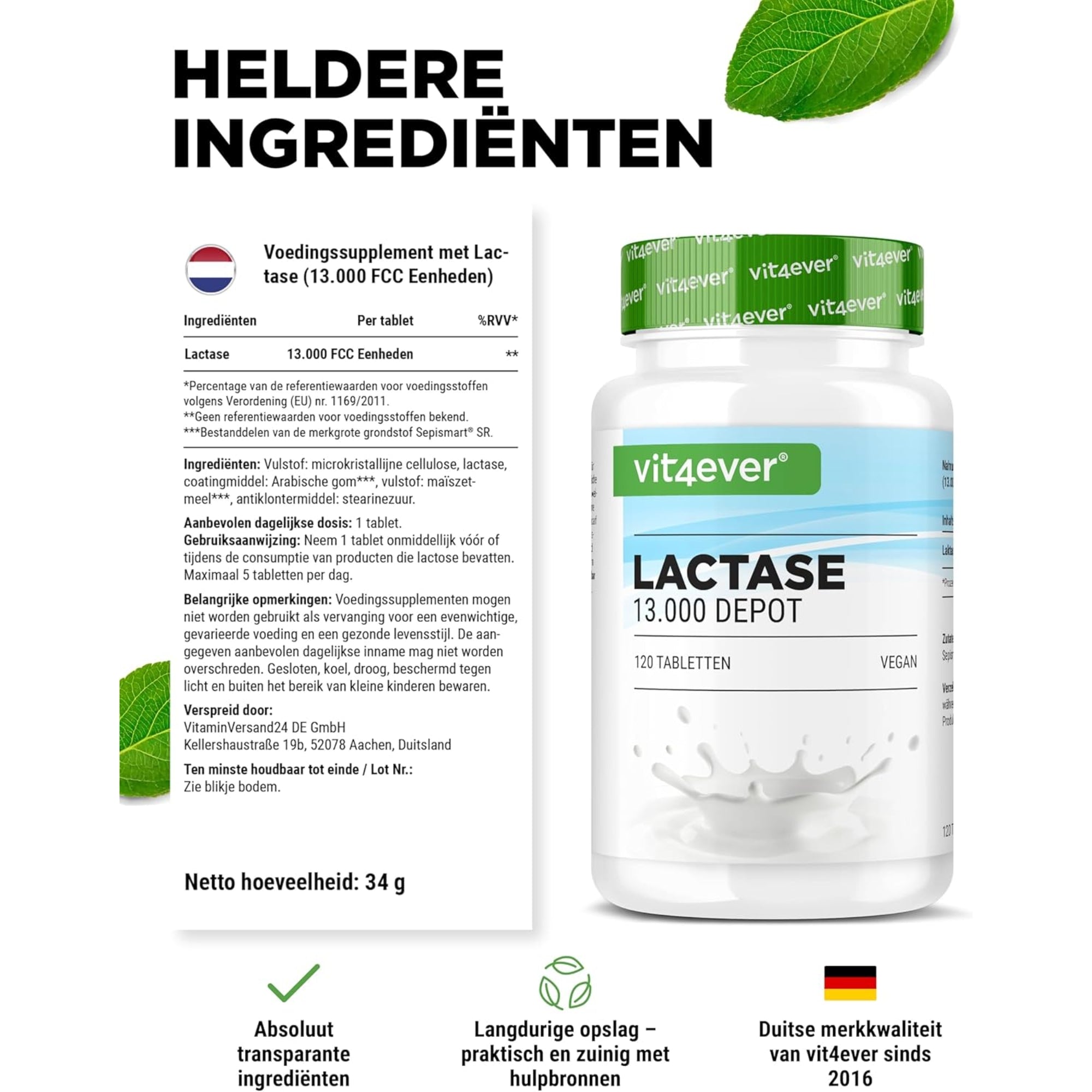 Lactase 13.000 Depot | Vit4ever