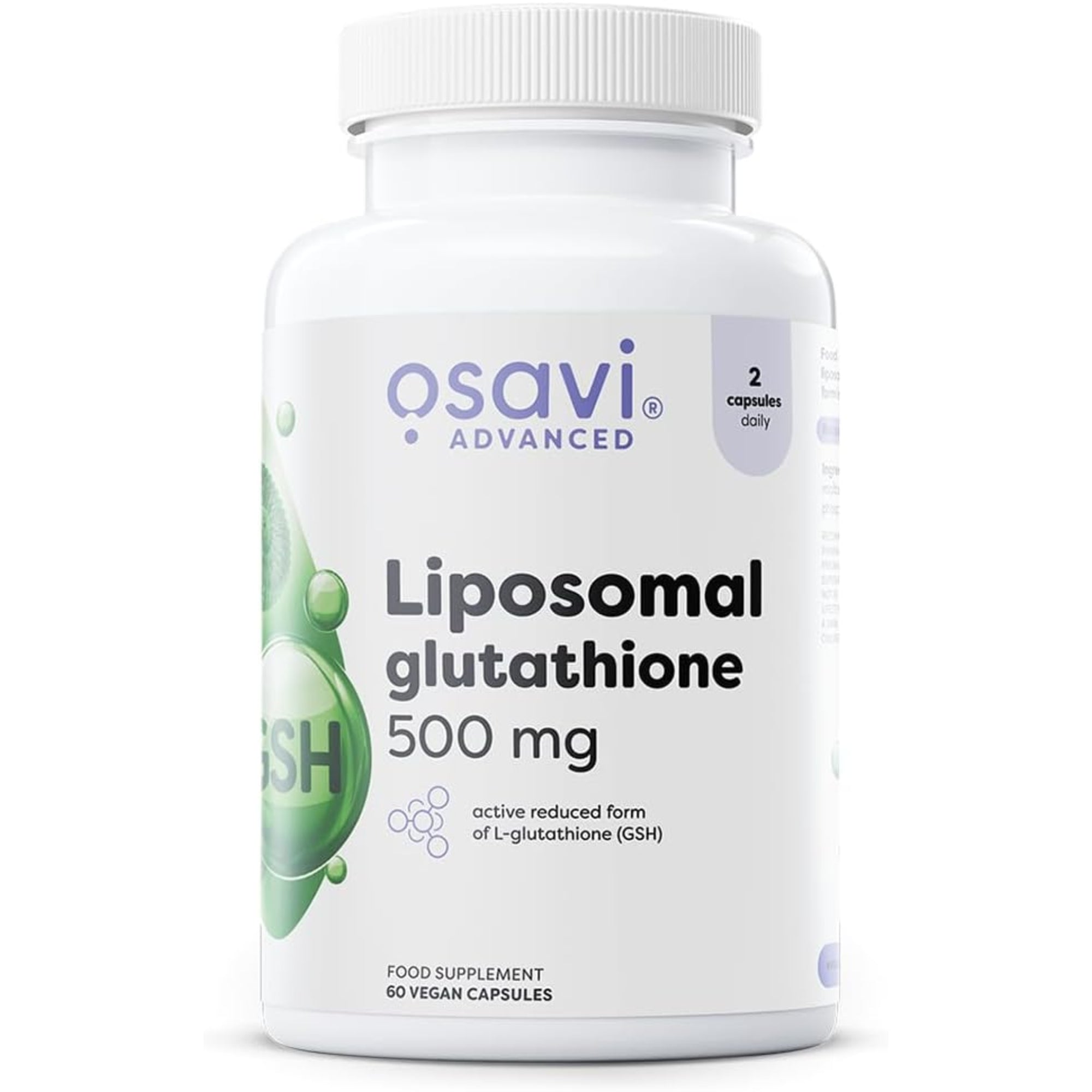 Osavi Liposomale Glutathion 500mg - aminozuur supplement in capsules, gereduceerde GSH-vorm | kopen in Nederland en Belgie