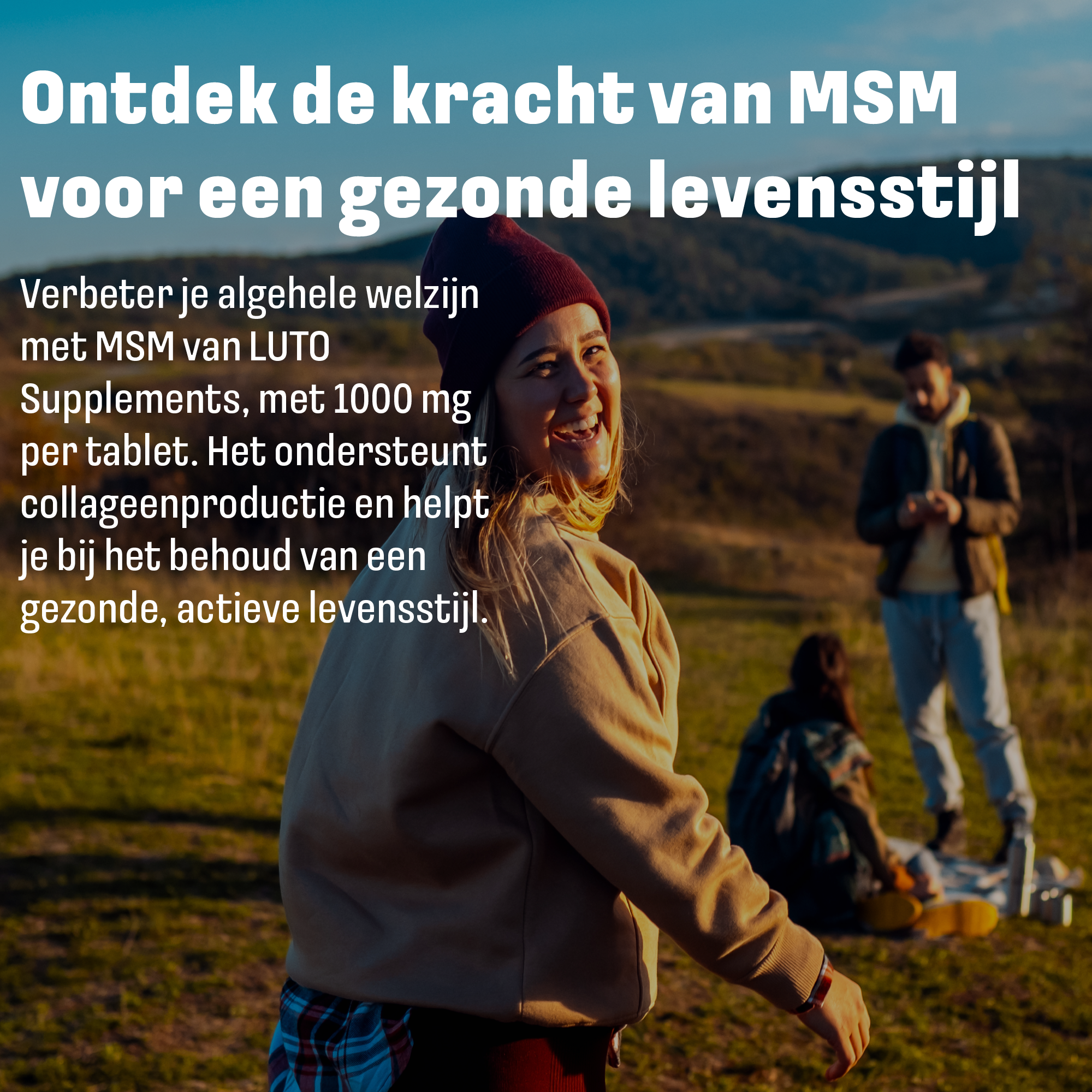 MSM (Methylsulfonylmethaan) 1000mg | 90 tabletten | LUTO Supplements