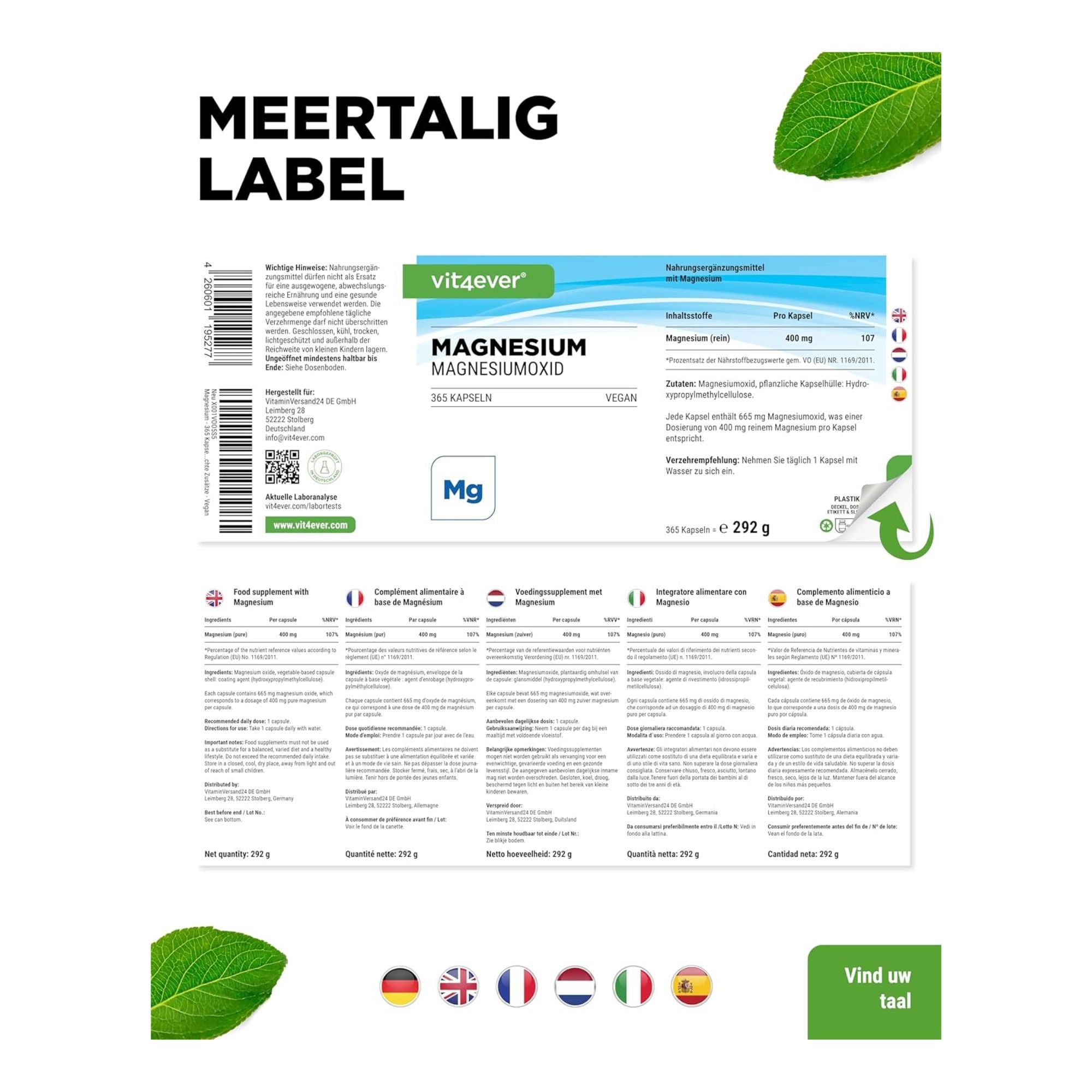 Vit4ever magnesiumoxide