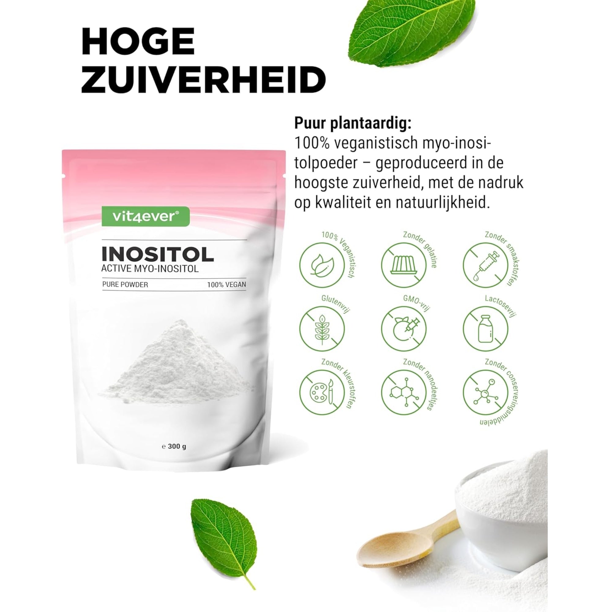 Myo-inositol Poeder 4000mg | 300g | Vit4ever