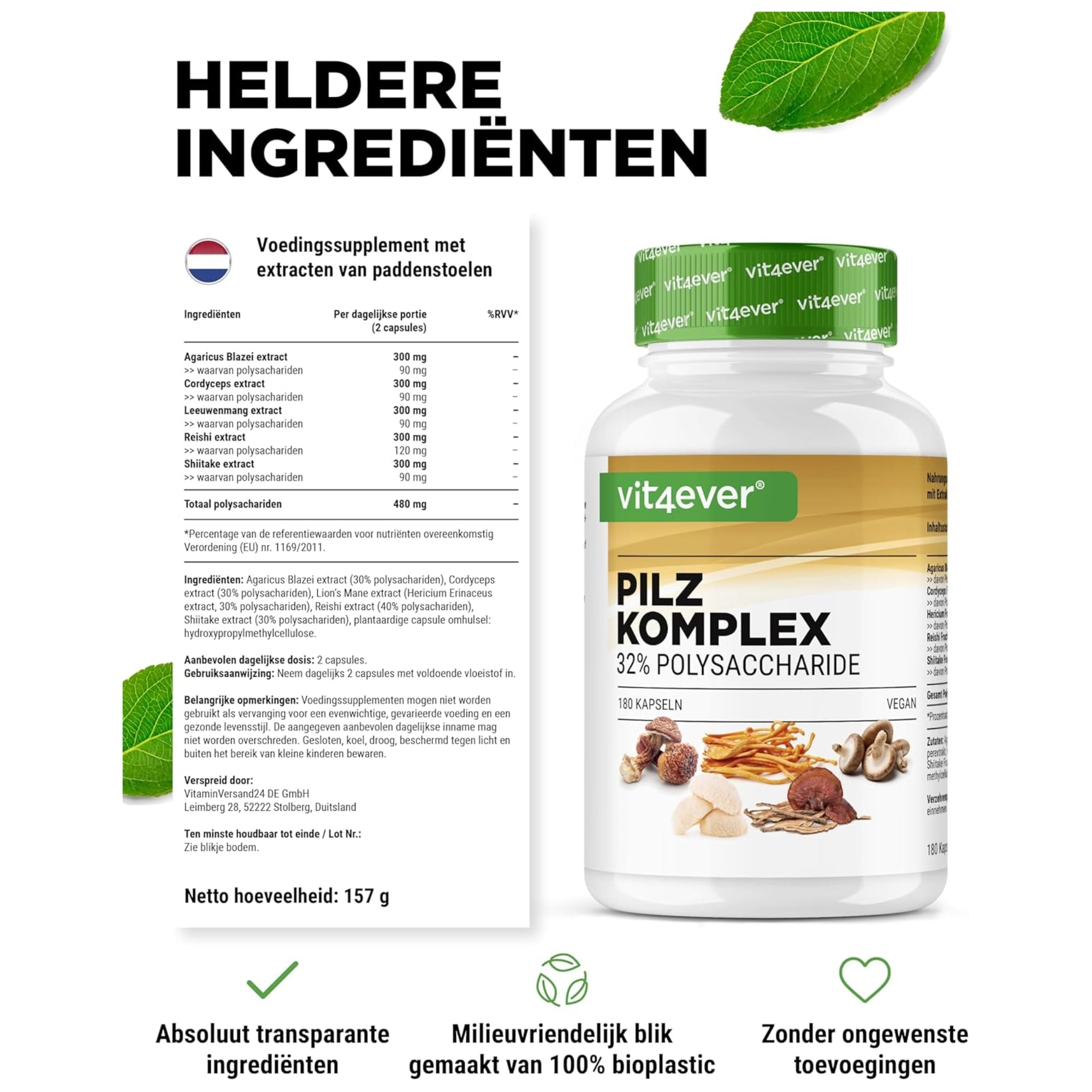 voedingswaarde paddenstoelencomplex