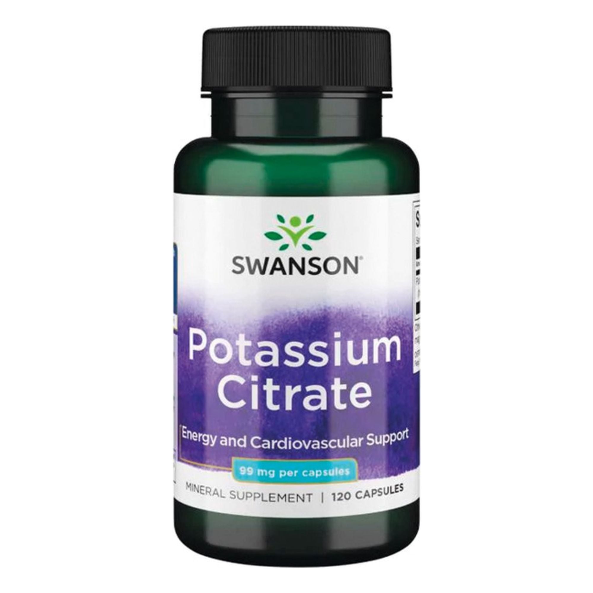 Kaliumcitraat (Potassium Citrate) | 99 mg | 120 capsules | Swanson