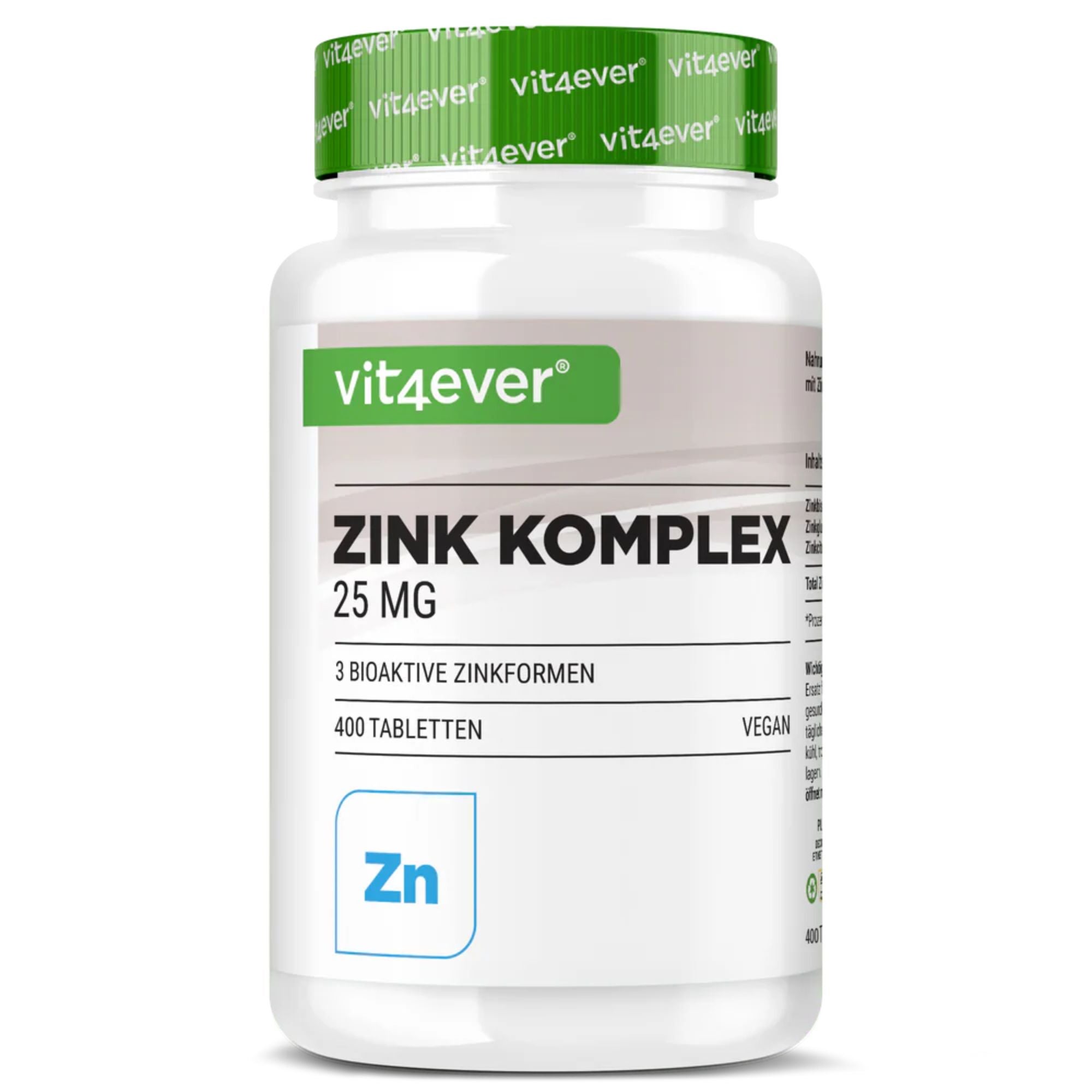 Vit4ever Zink Complex 25 mg 400 tabletten