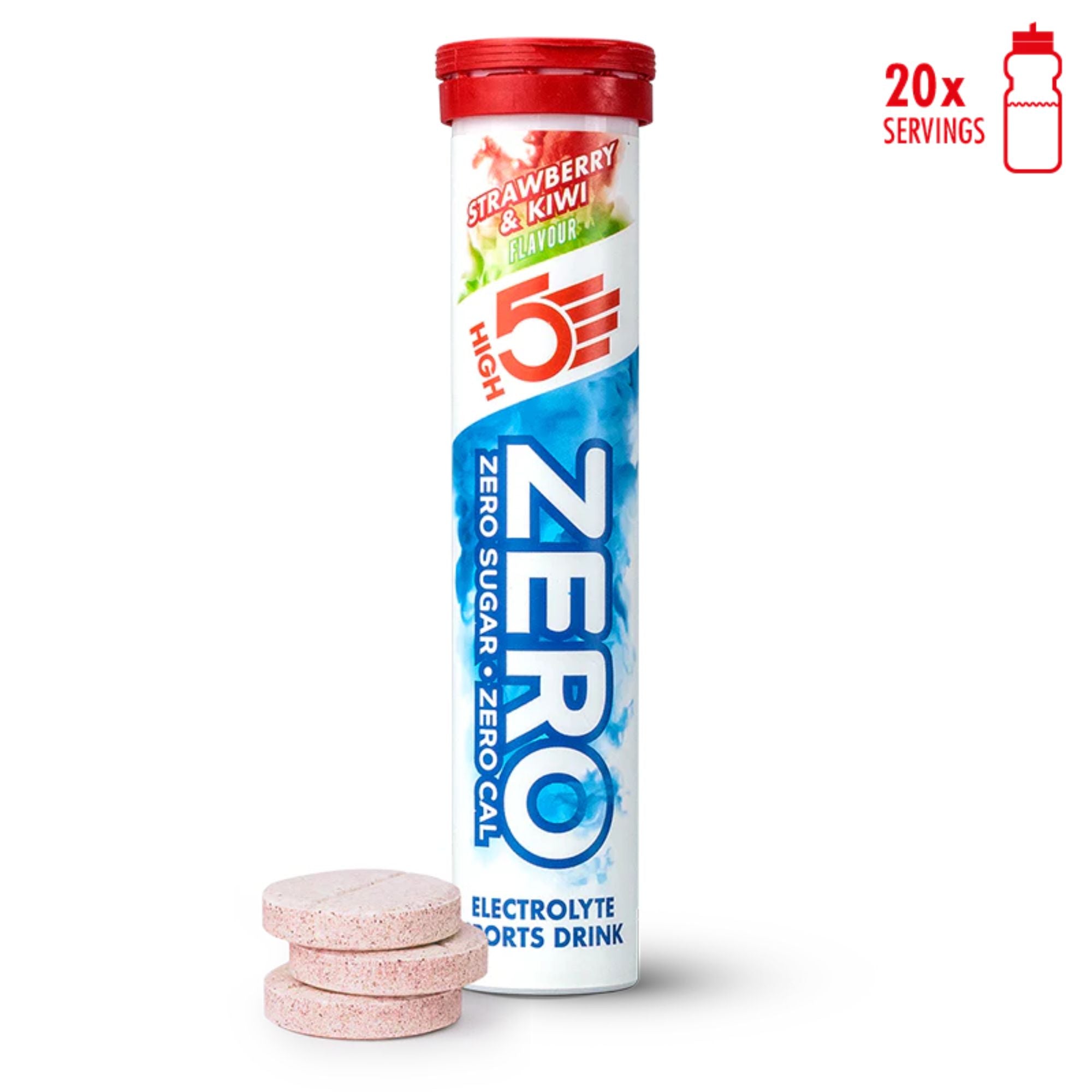 HIGH5 ZERO Strawberry & Kiwi | elektrolyten bruistabletten