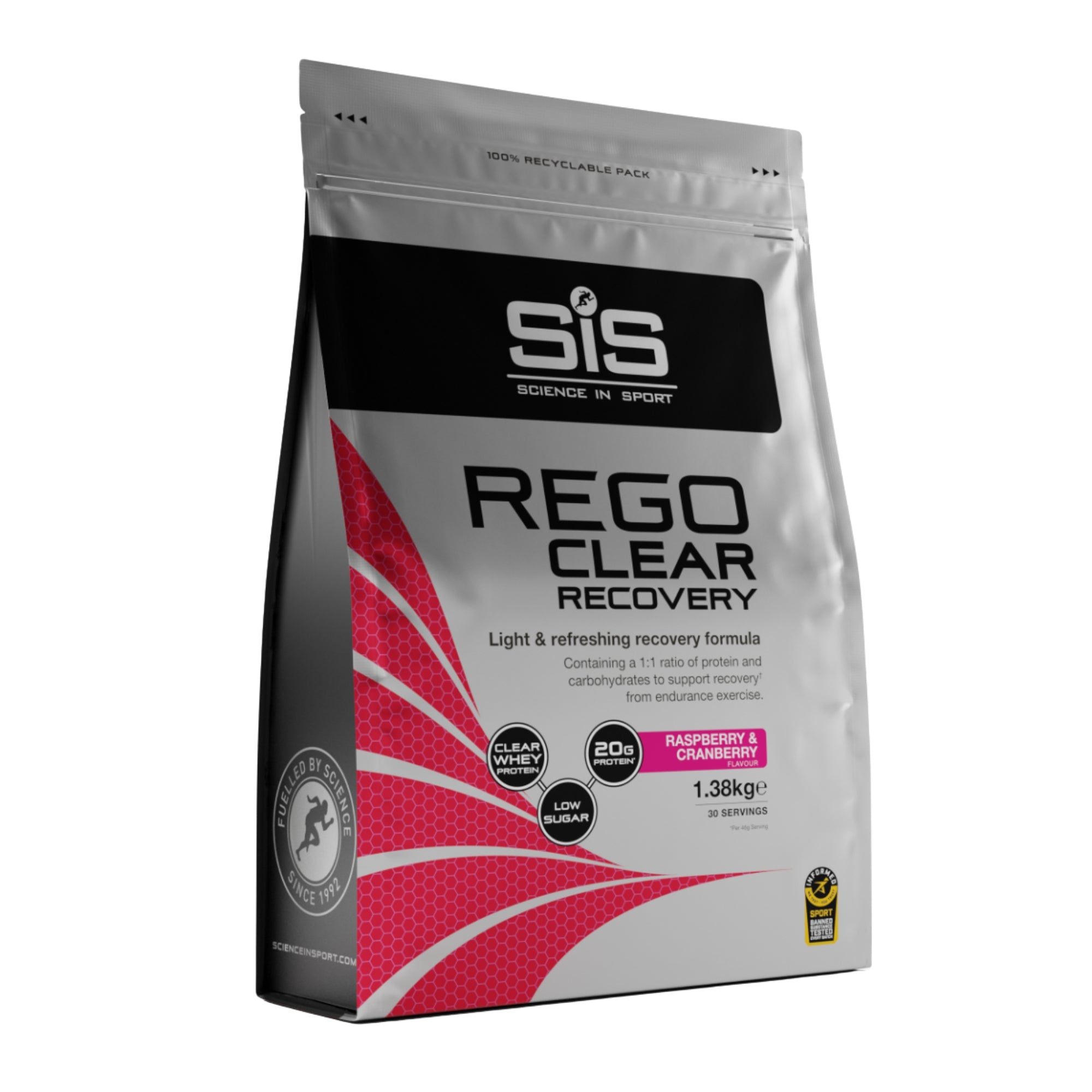 SiS REGO Clear Whey Isolaat Protein Recovery Drink | Eiwit Limonade | 20 gram eiwit per shake