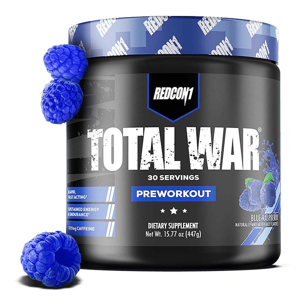 Total War Pre-Workout Blue Raspberry - Redcon1