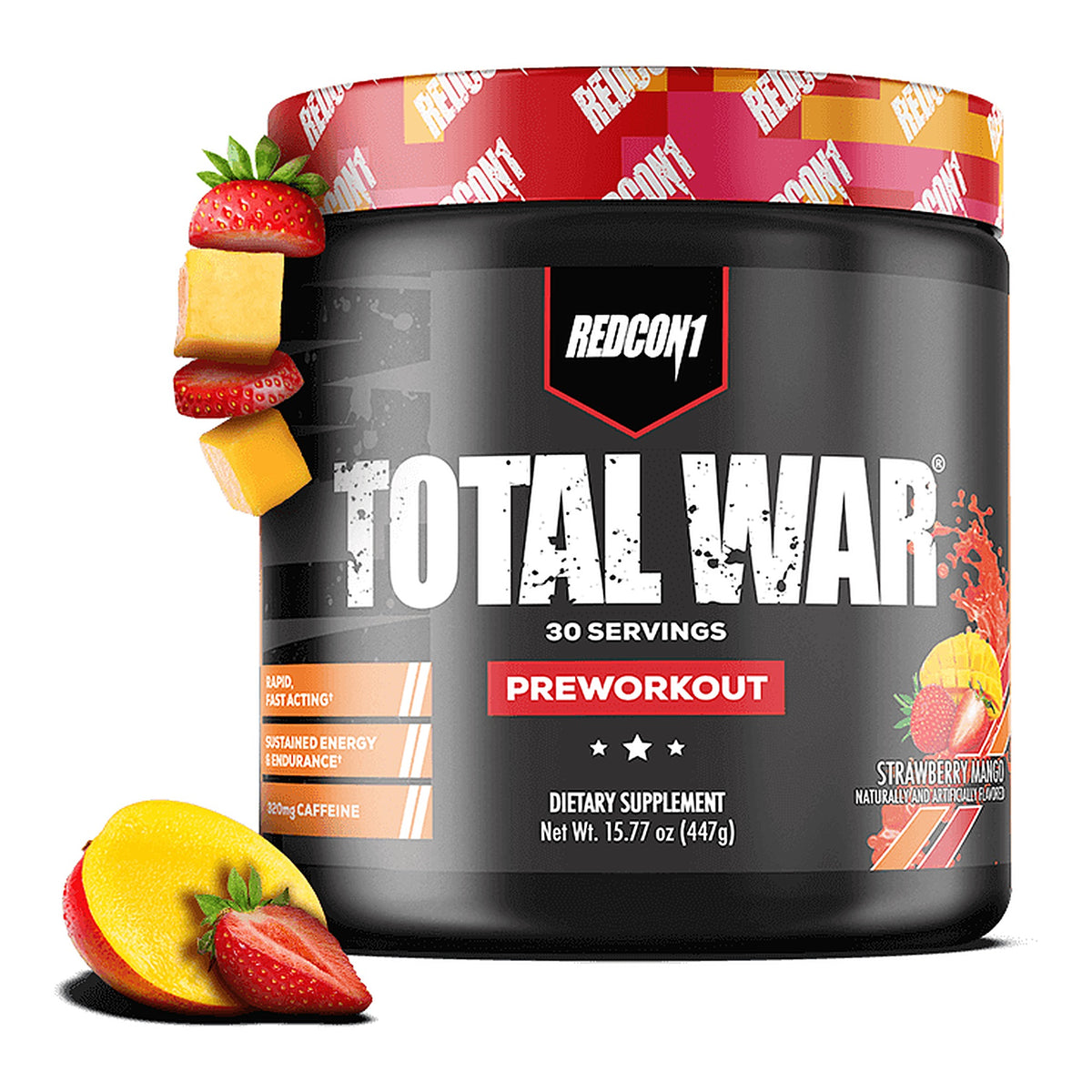 Total War Pre-Workout Strawberry Mango - Redcon1