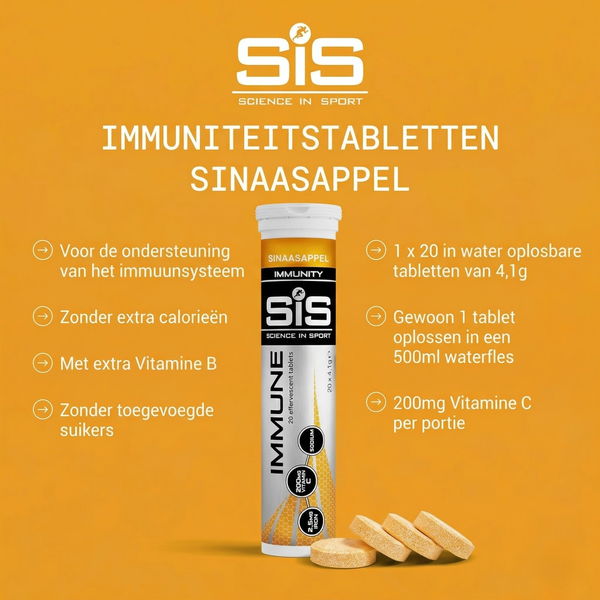 SiS Go Immune Tabletten | Orange