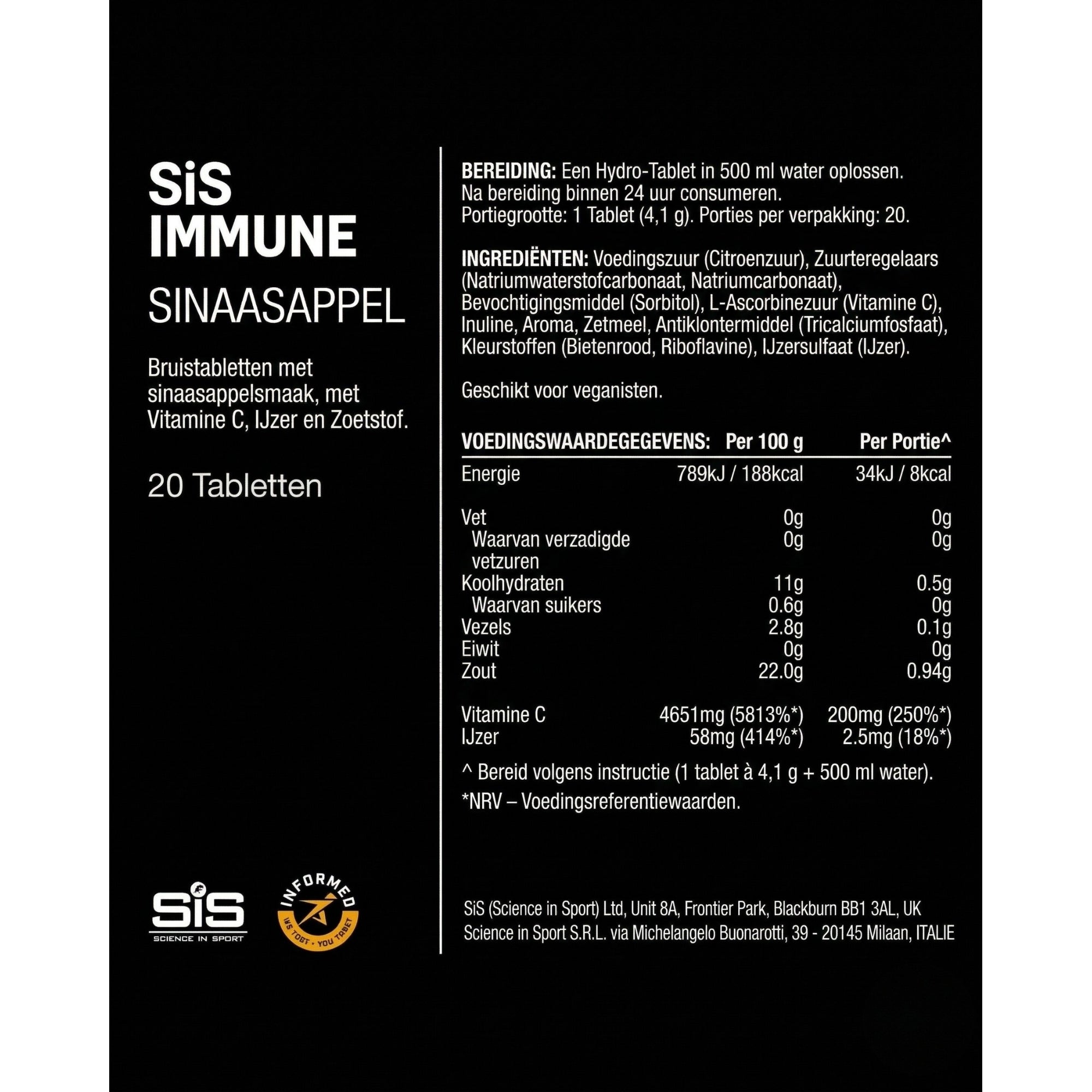 SiS Go Immune Tabletten | Orange