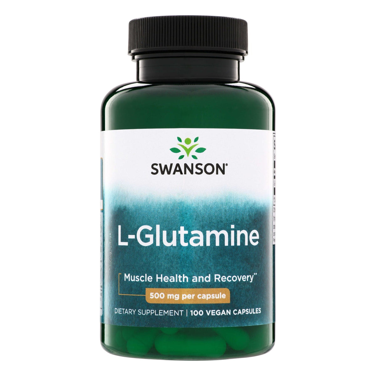 L-Glutamine 500mg - 100 capsules - Swanson