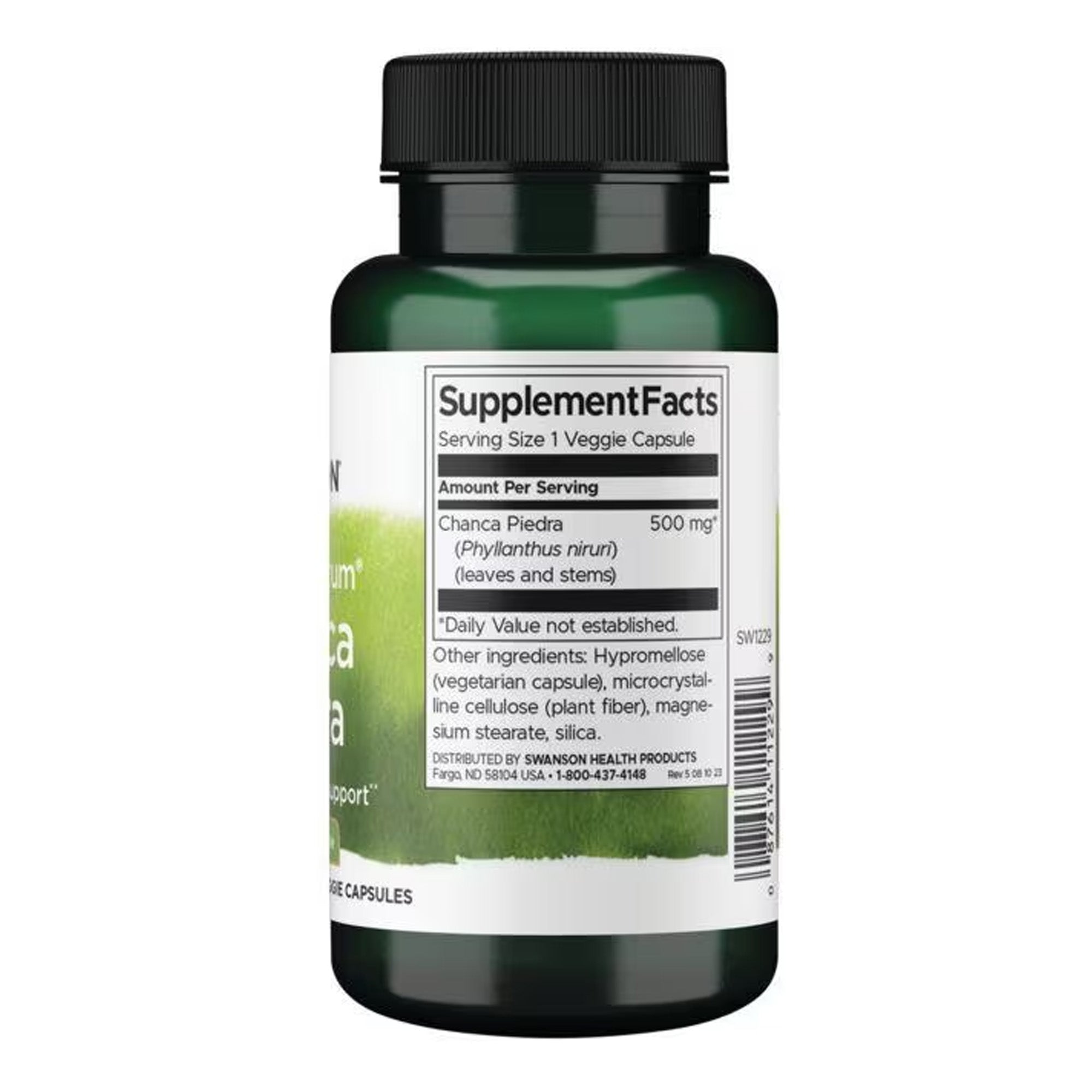 Chanca Piedra ingrediëntenlijst Swanson