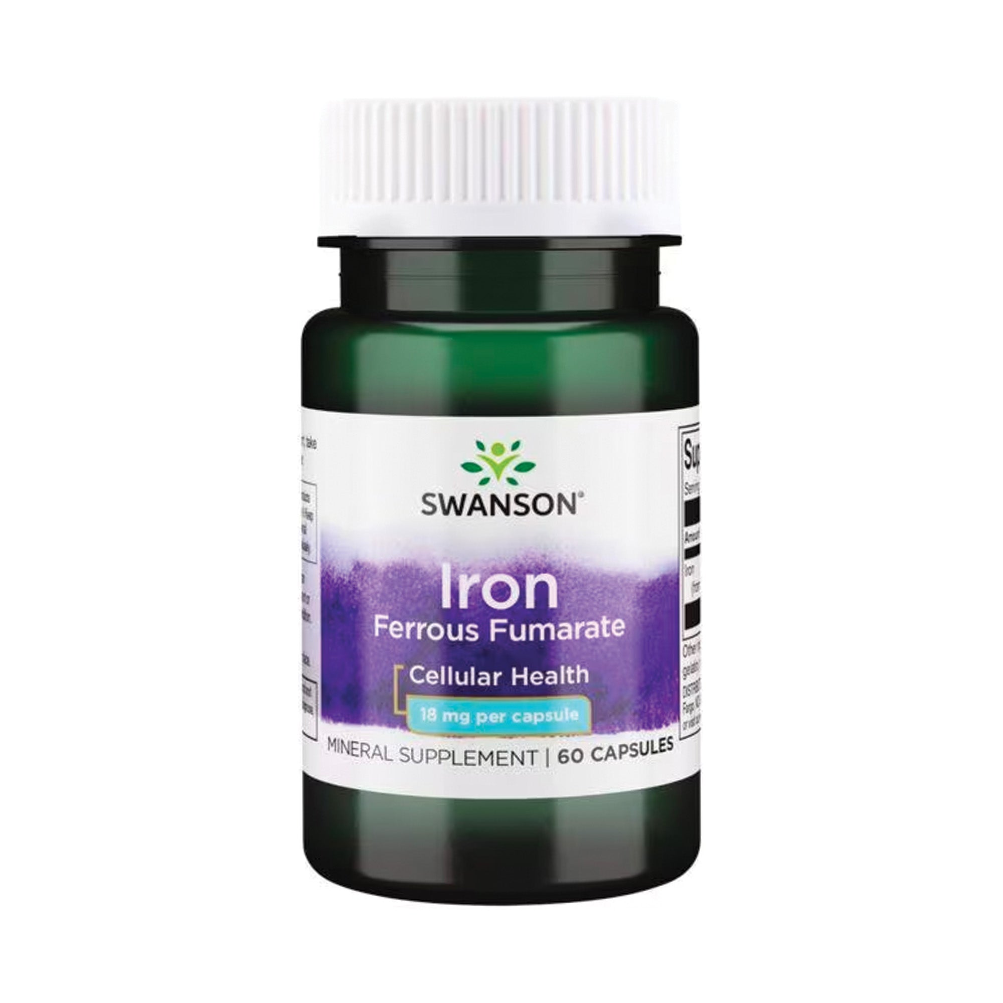 Iron (Ferrous Fumarate) 18mg | 60 capsules | Swanson