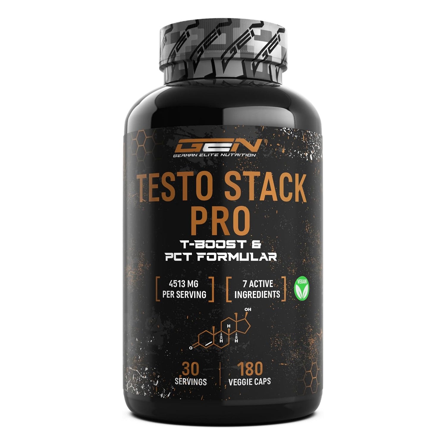 Testo Stack Pro (T-Boost & PCT Formula) | 180 capsules | German Elite Nutrition
