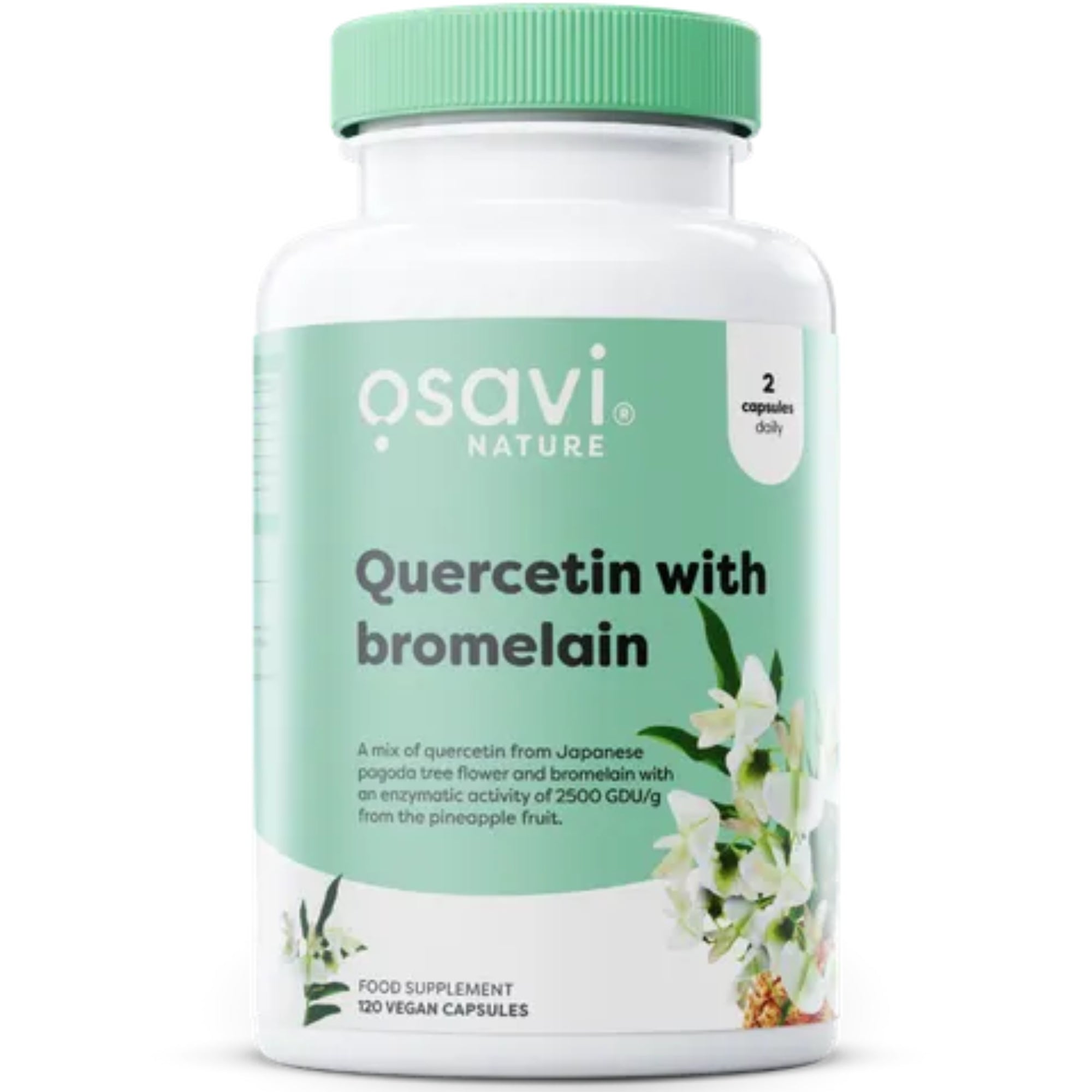 Quercetine met Bromelaïne | 120 Capsules | Osavi