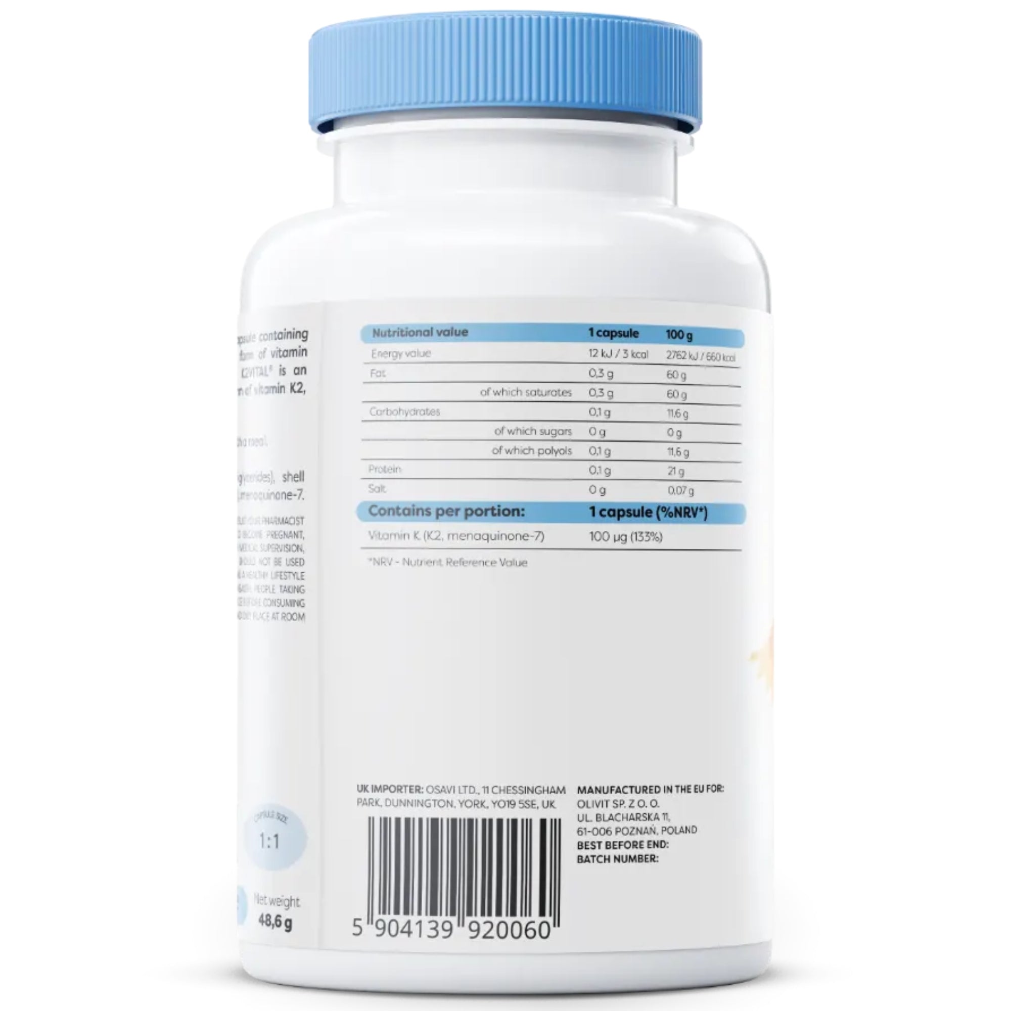 Vitamine K2 MK-7 100mcg | 120 Softgels | Osavi