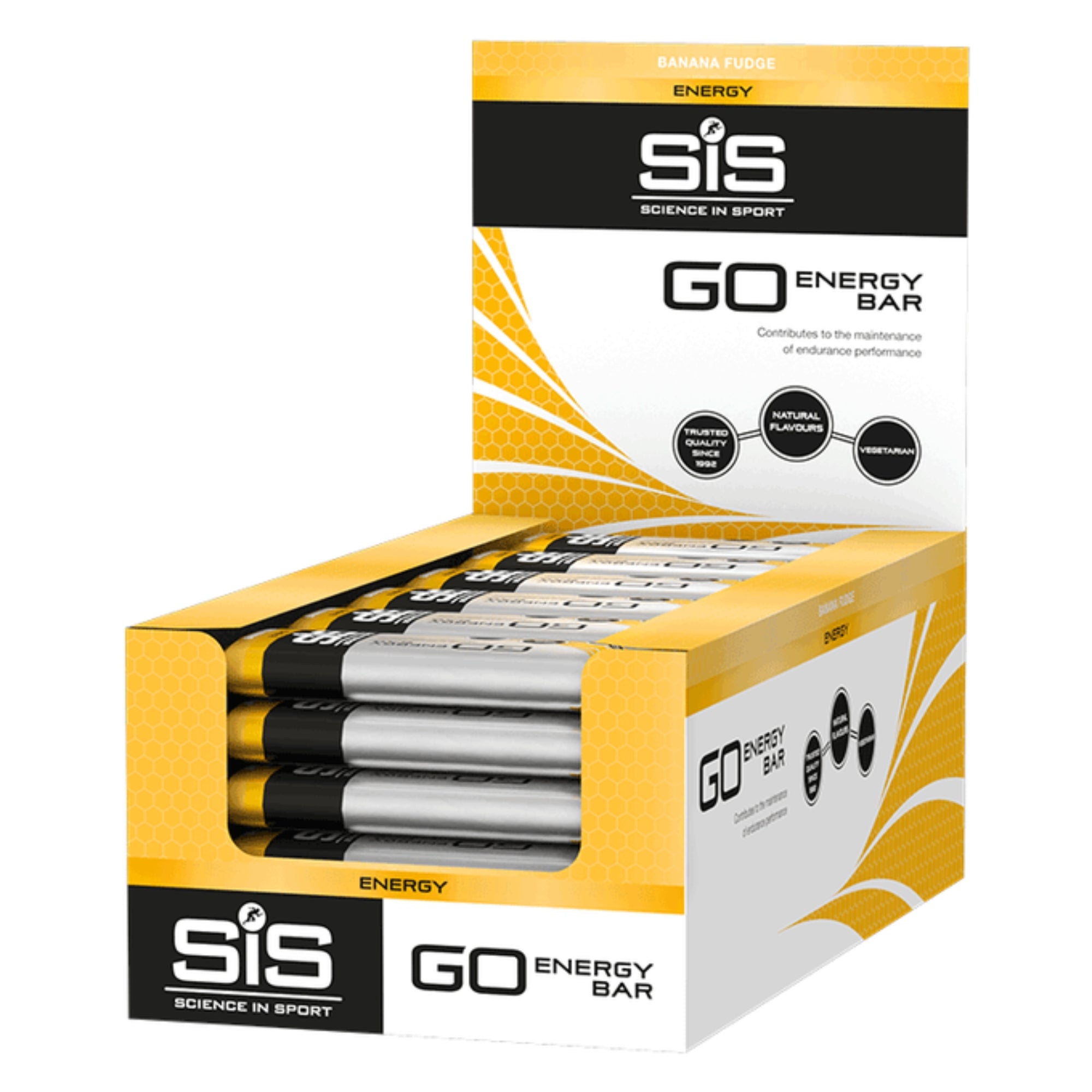 SiS GO Energy Bar | 25 g koolhydraten per reep | 30 stuks | Banana Fudge